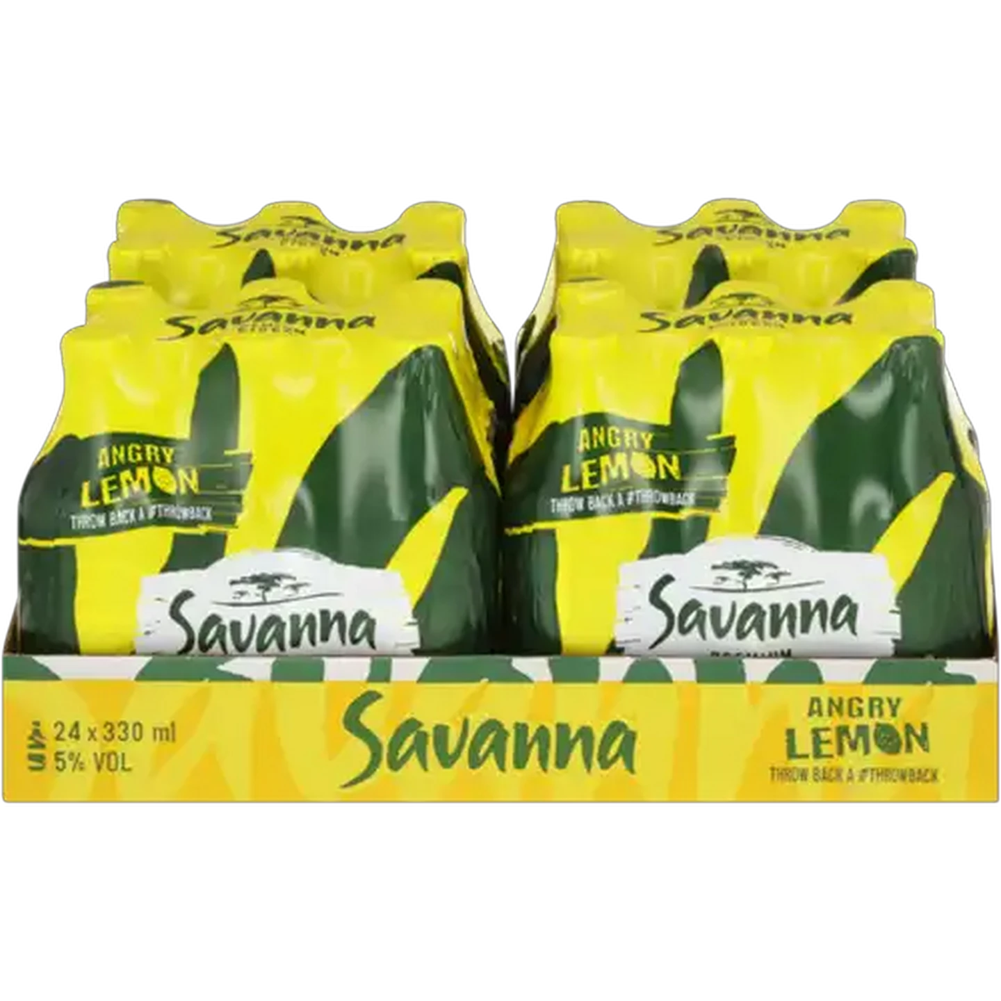 Image of Savanna Angry Lemon Premium Cider Bottles 24 x 330ml