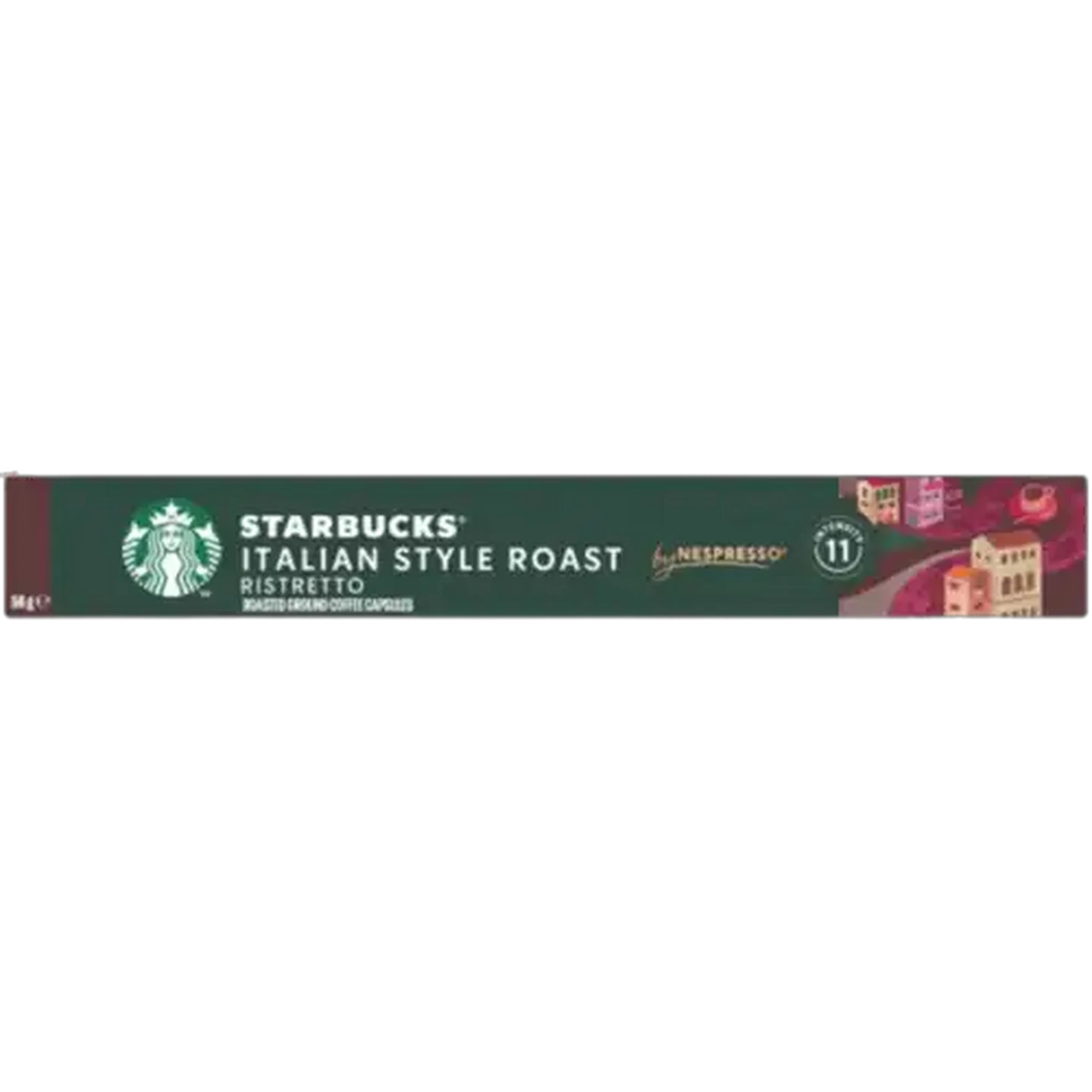 Image of Starbucks by Nespresso Italian Style Roast Coffee Capsules 10 Pack