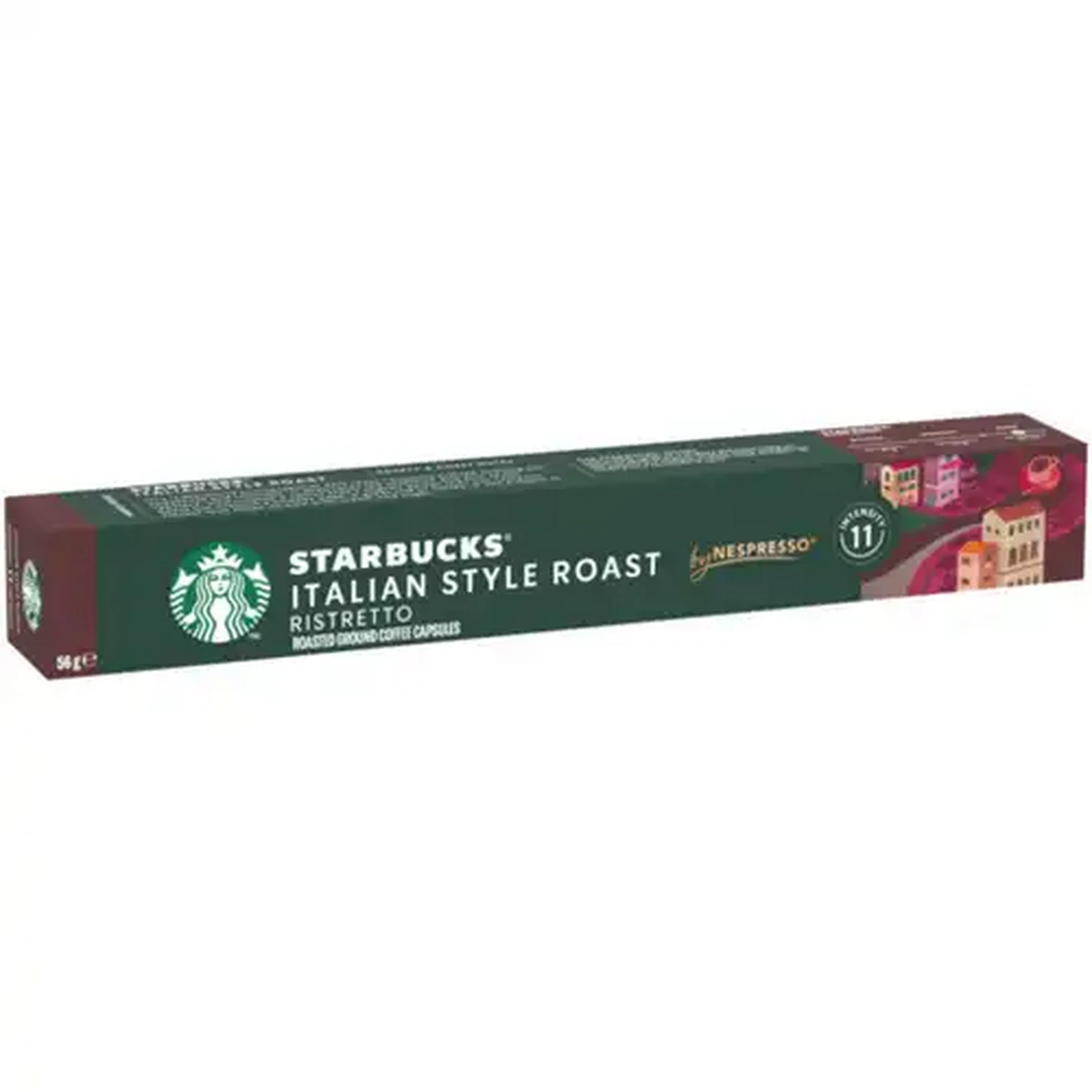 Image of Starbucks by Nespresso Italian Style Roast Coffee Capsules 10 Pack