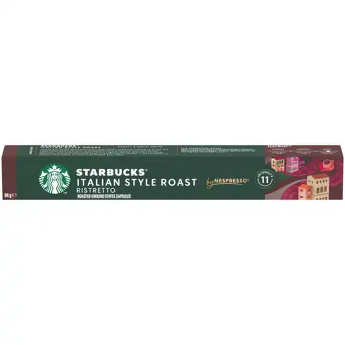 Image of Starbucks by Nespresso Italian Style Roast Coffee Capsules 10 Pack