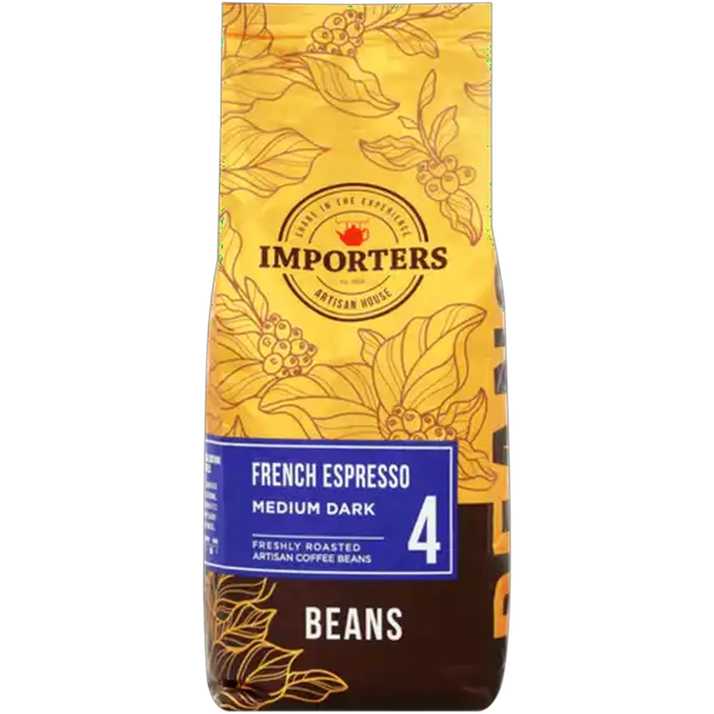 Image of Importers French Espresso 4 Strength Medium Dark Coffee Beans 1kg
