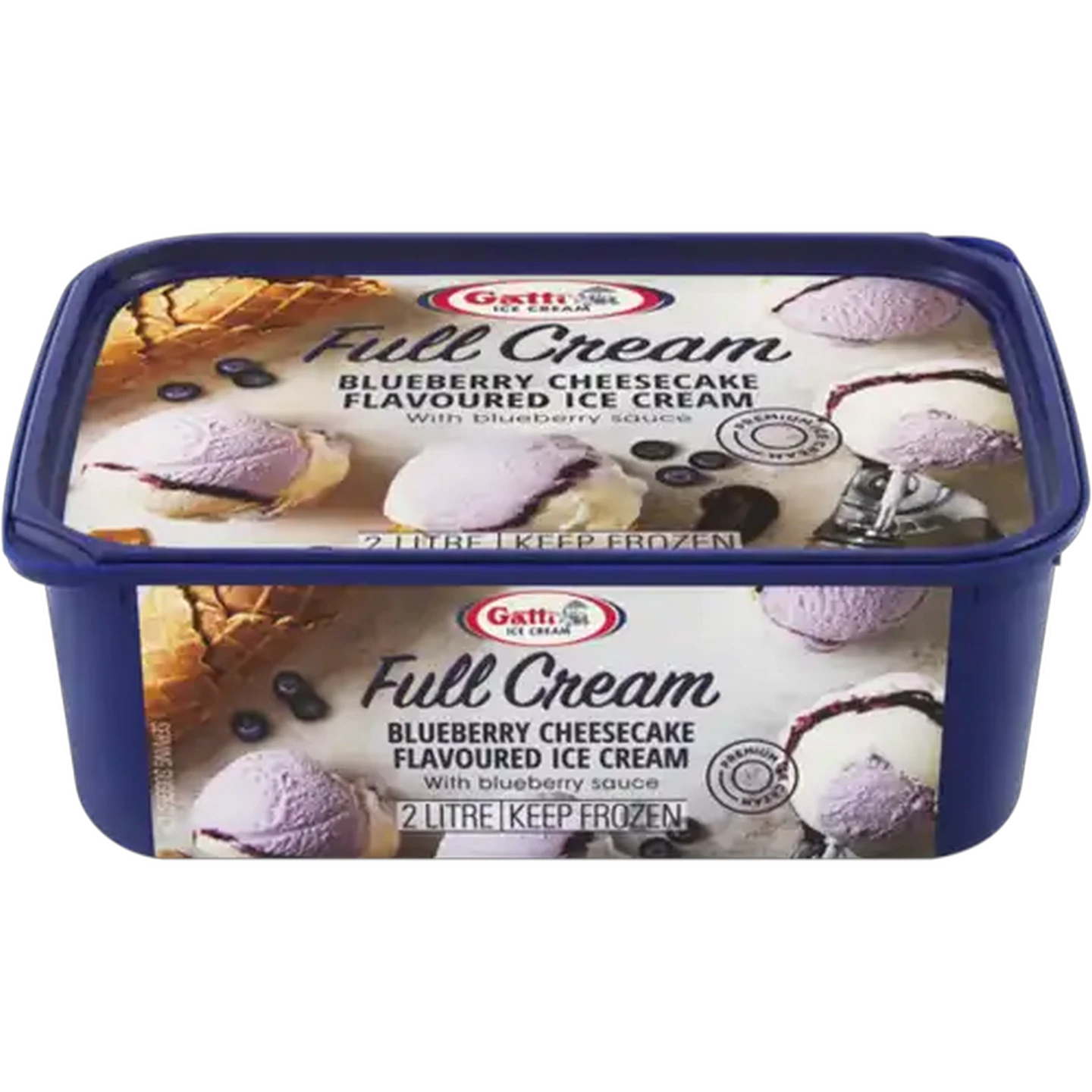 Image of Gatti Ice Cream Blueberry Cheesecake Full Cream Ice Cream 2L