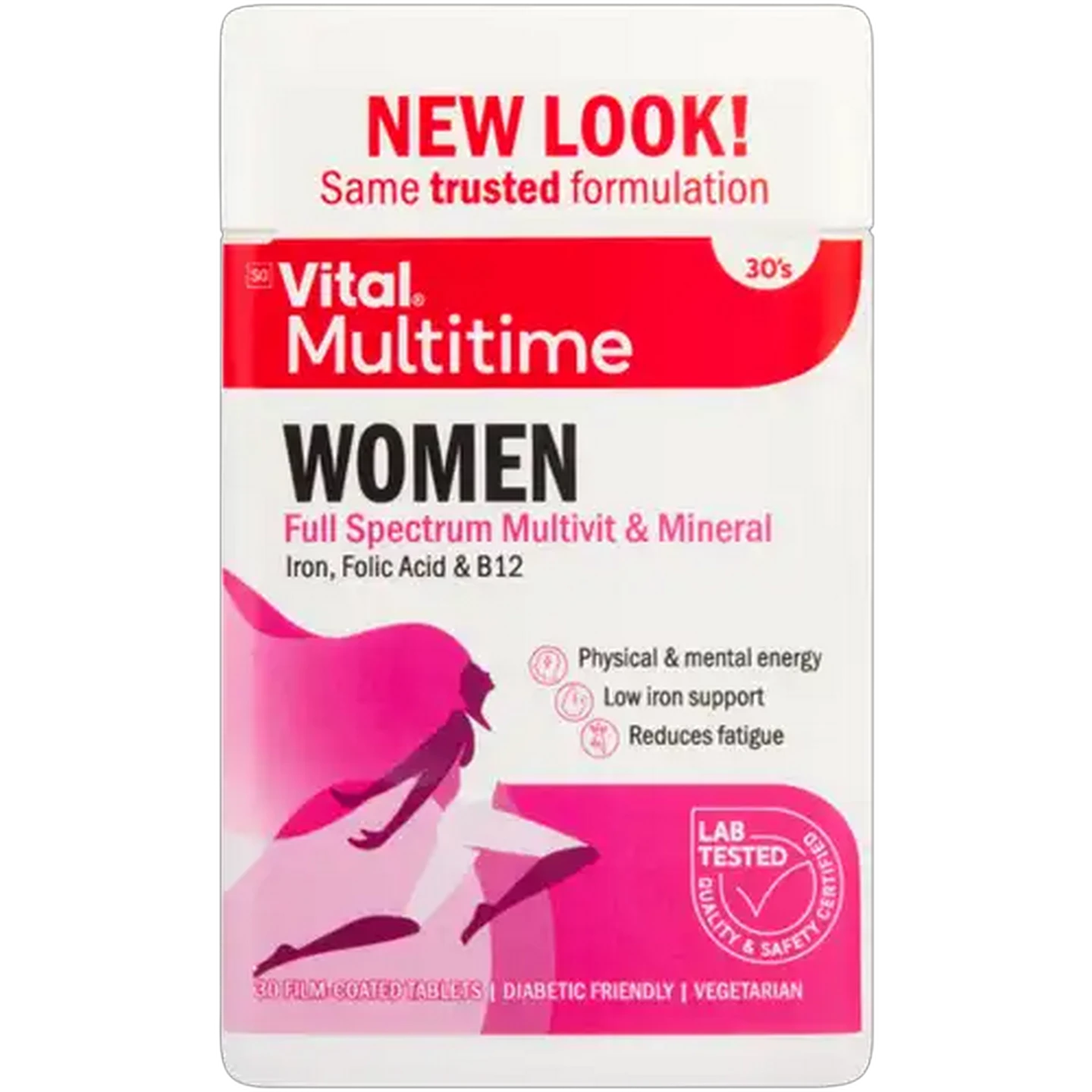 Image of Vital Womens Multivitamin Film-Coated Tablets 30 Pack