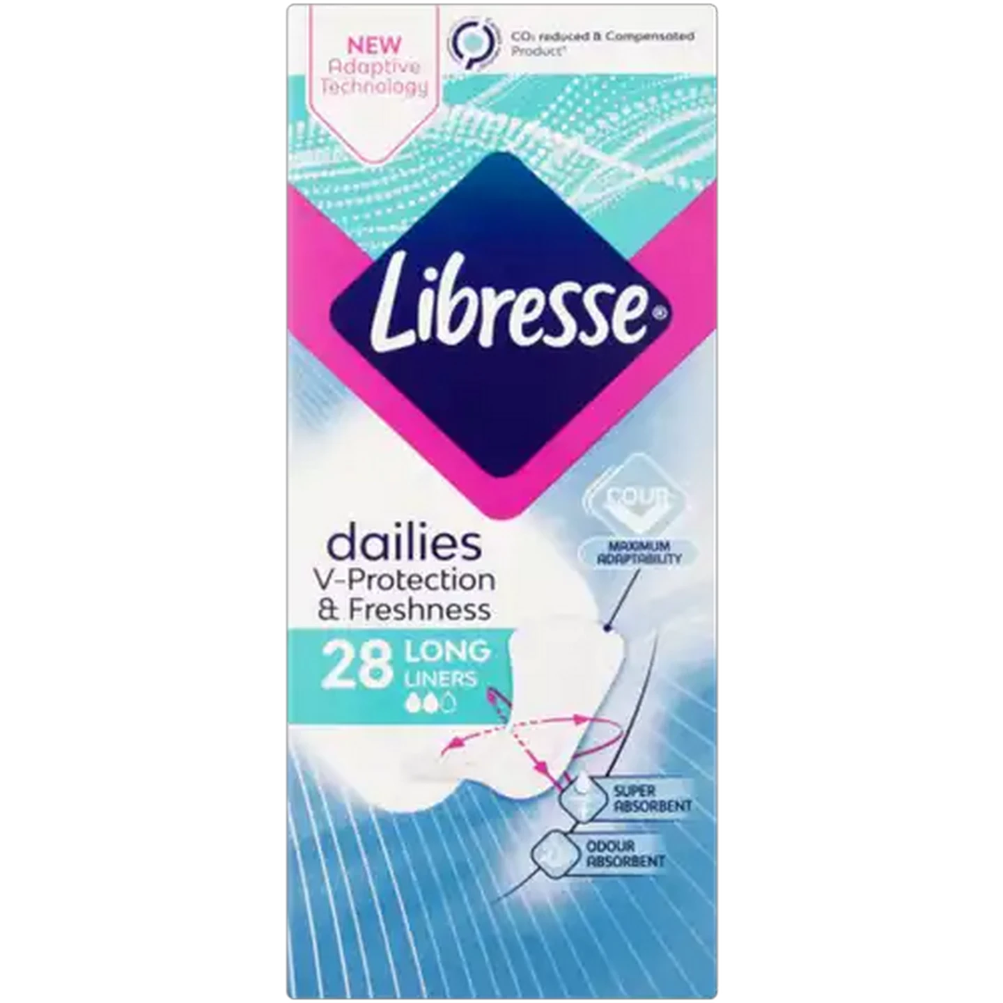 Image of Libresse Dailies Fresh Long Pantyliners 28 Pack