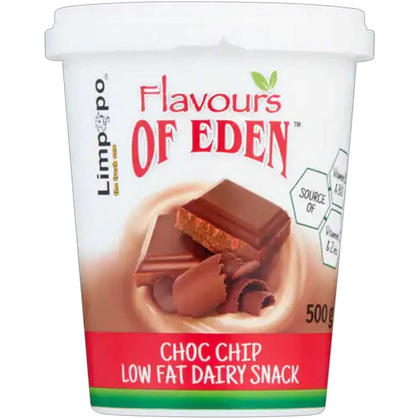 Image of Flavours of Eden Choc Chip Low Fat Dairy Snack 500g