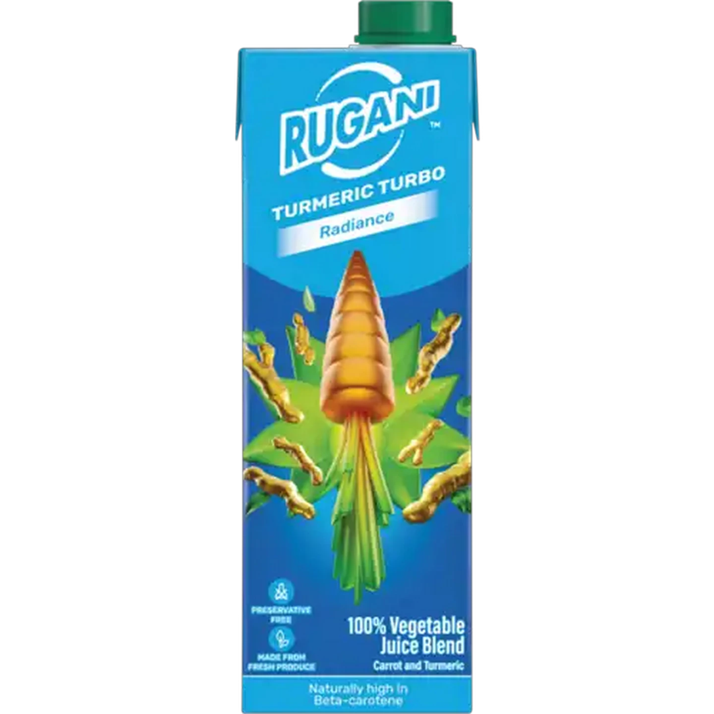 Image of Rugani Turmeric Turbo 100% Vegetable Juice Blend 750ml