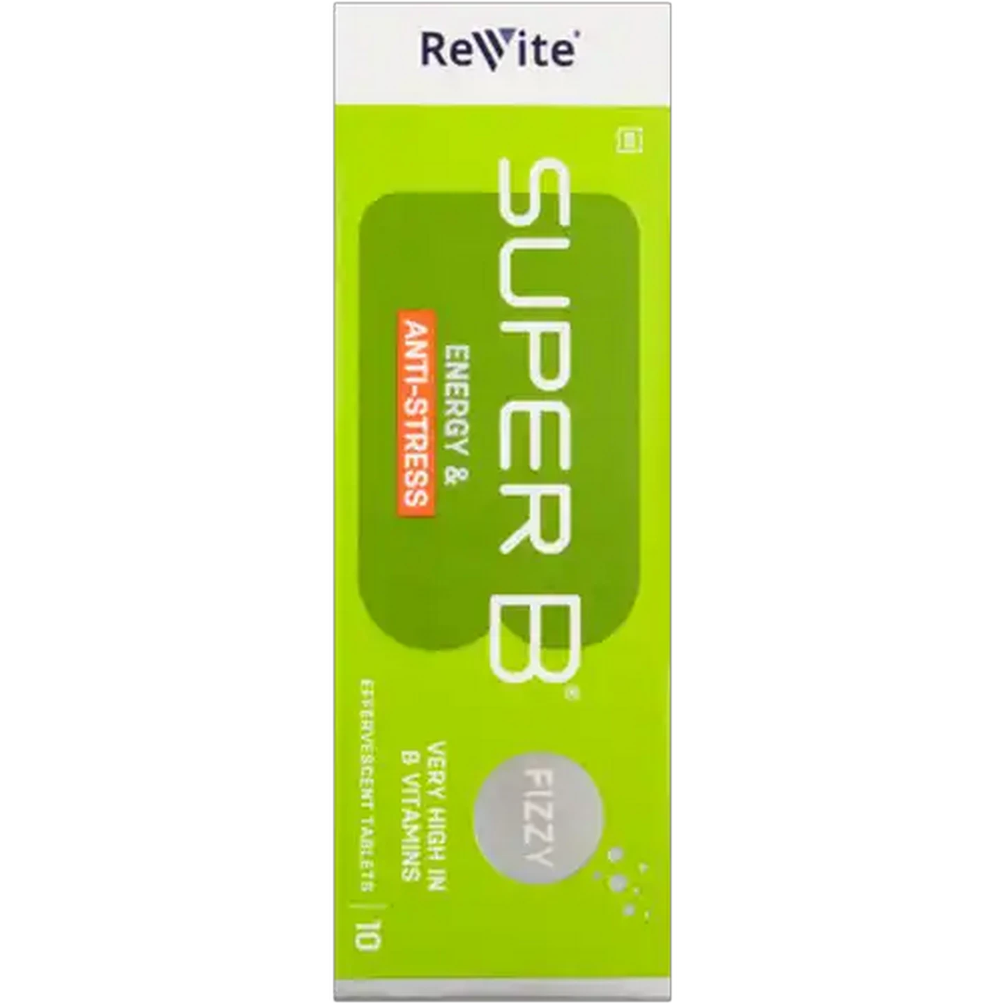 Image of Revite Super B Energy & Anti-Stress Effervescent Tablets 10 Pack