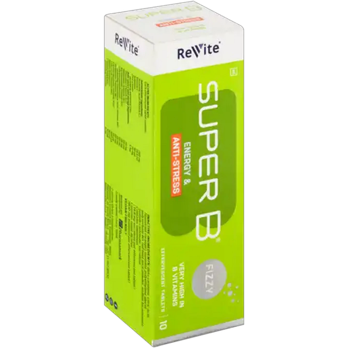 Image of Revite Super B Energy & Anti-Stress Effervescent Tablets 10 Pack