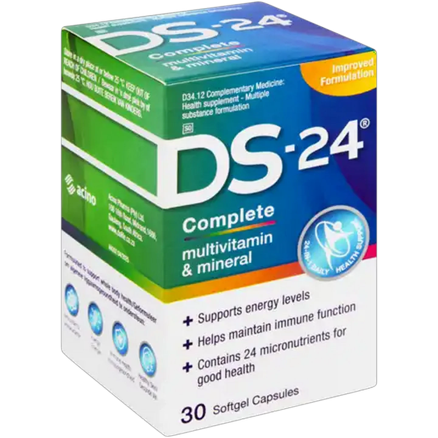 Image of DS-24 Complete Multivitamin & Mineral Softgel Capsules 30 Pack