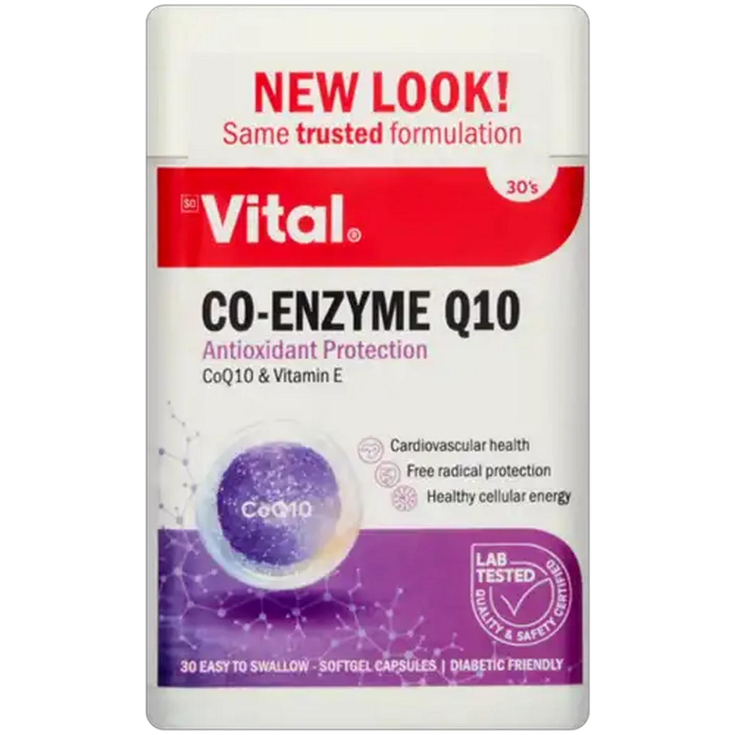 Image of Vital C0-Enzyme Q10 Tablets 30 Pack