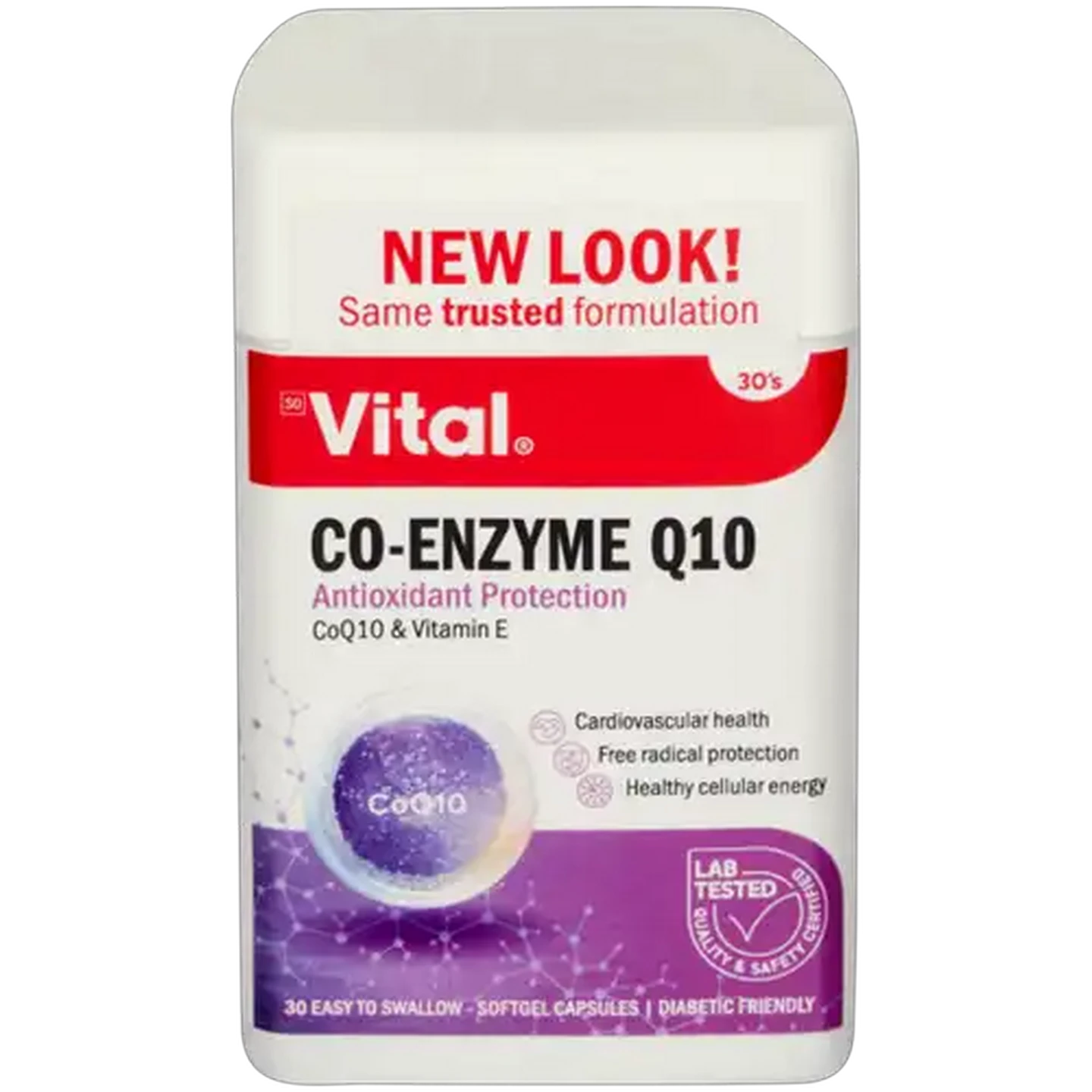 Image of Vital C0-Enzyme Q10 Tablets 30 Pack