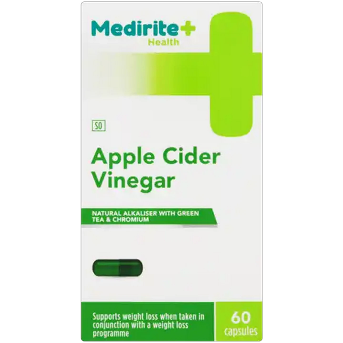 Image of Medirite Apple Cider Vinegar Capsules 60 Pack