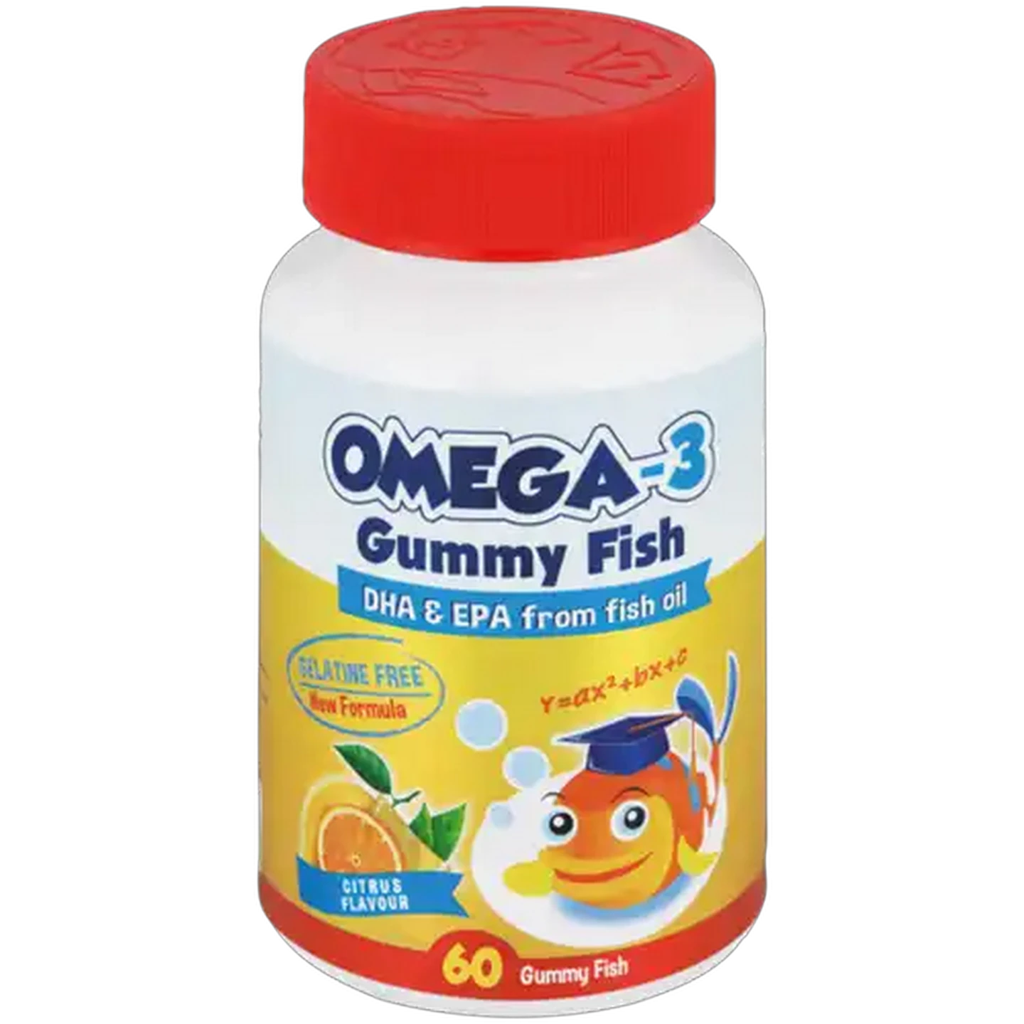 Image of Wellvita Citrus Flavour Omega-3 Gummy Fish 60-Pack
