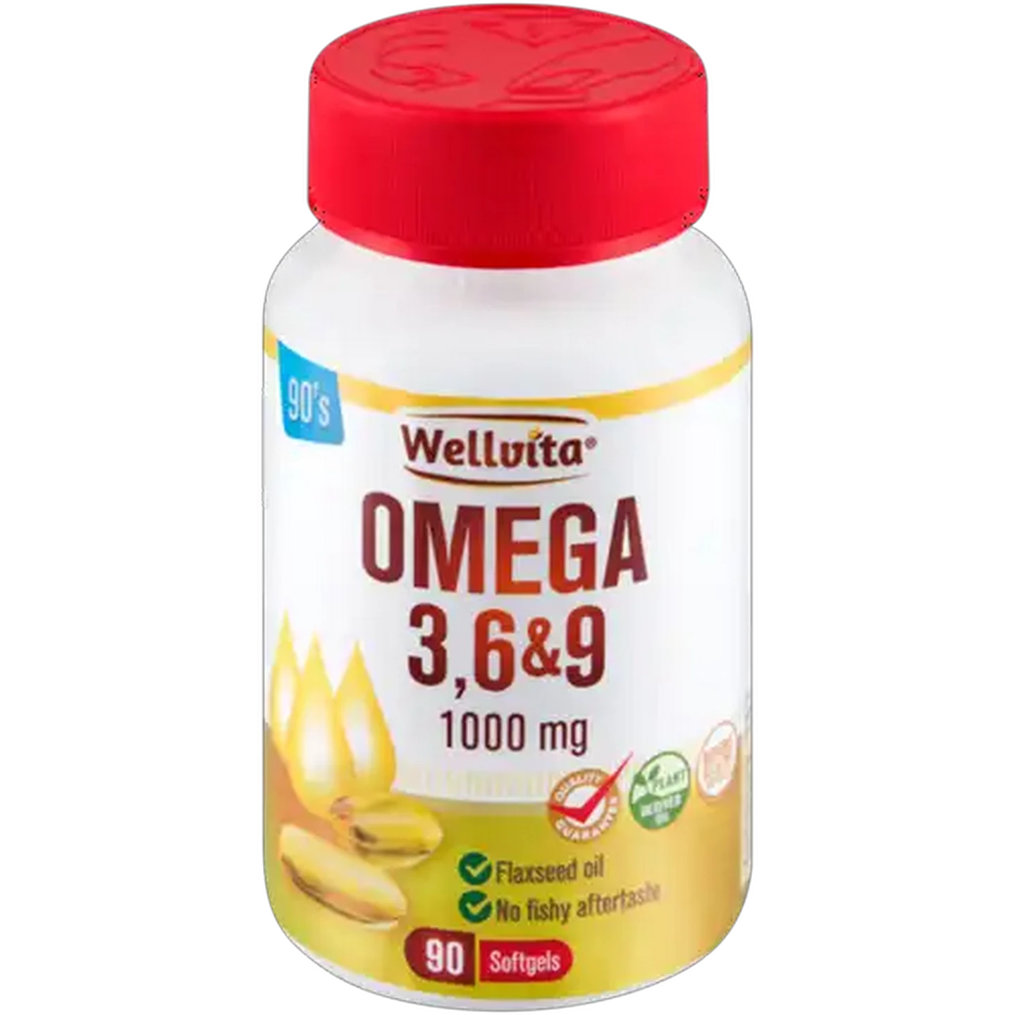Image of Wellvita 1000mg 3, 6 & 9 Omega Softgels 90-Pack