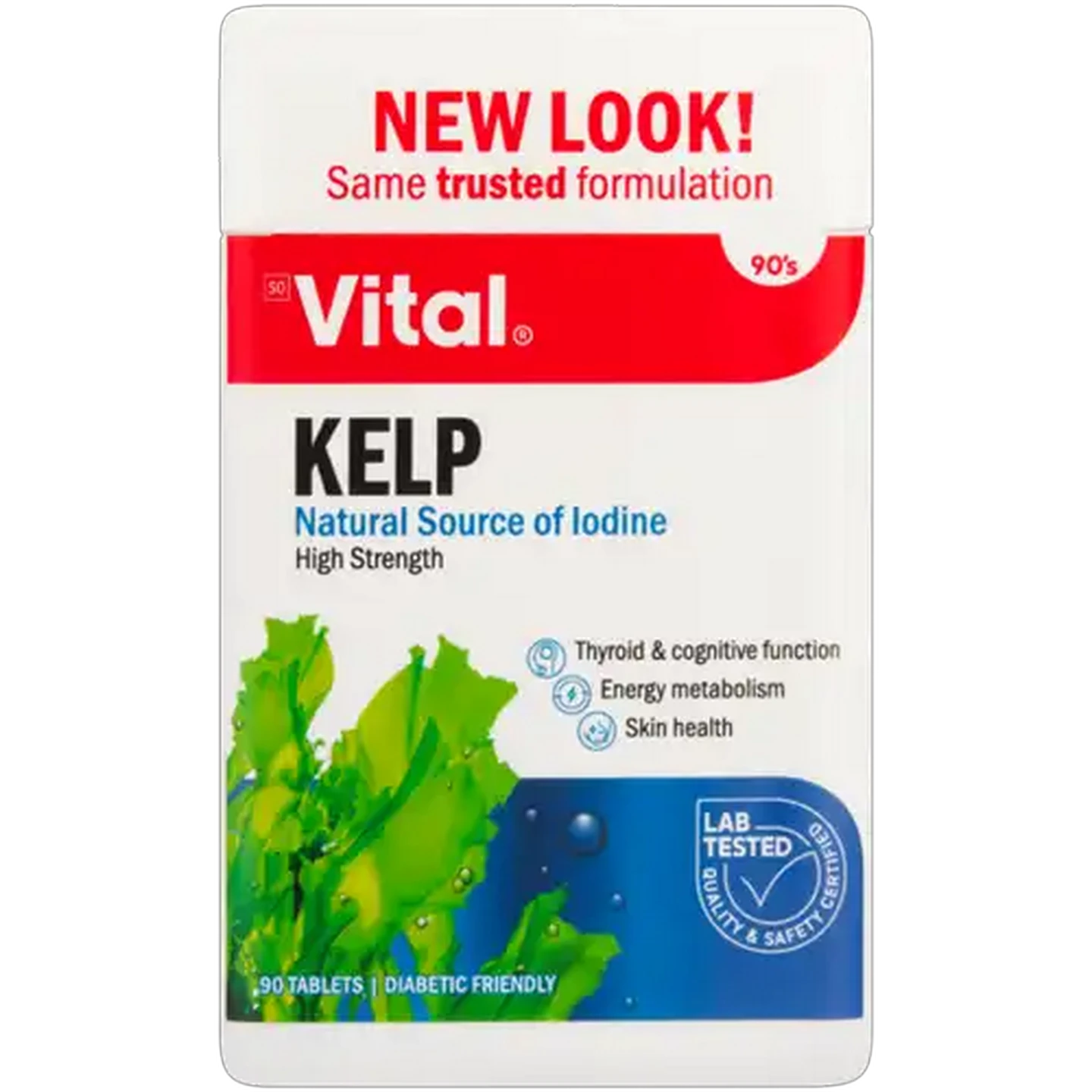 Image of Vital Kelp Thyroid Support Tablets 90 Pack