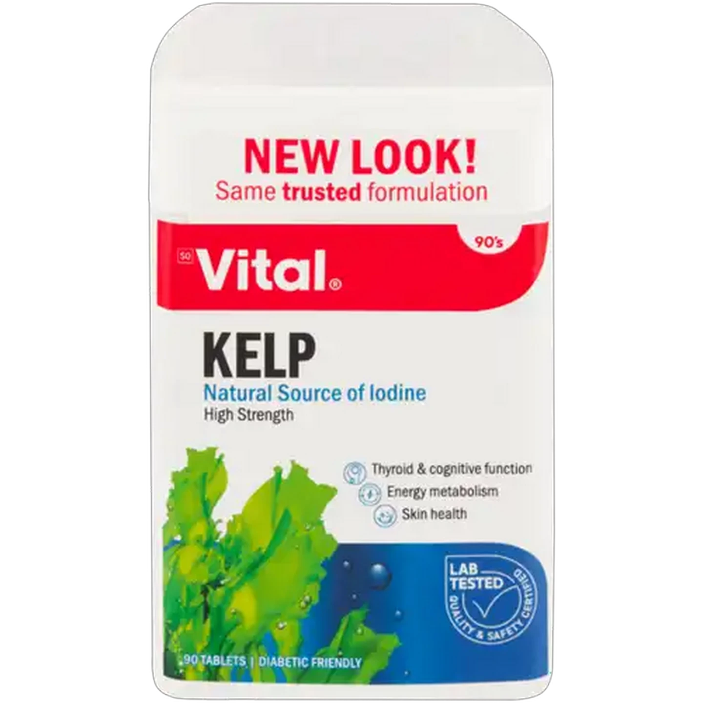 Image of Vital Kelp Thyroid Support Tablets 90 Pack