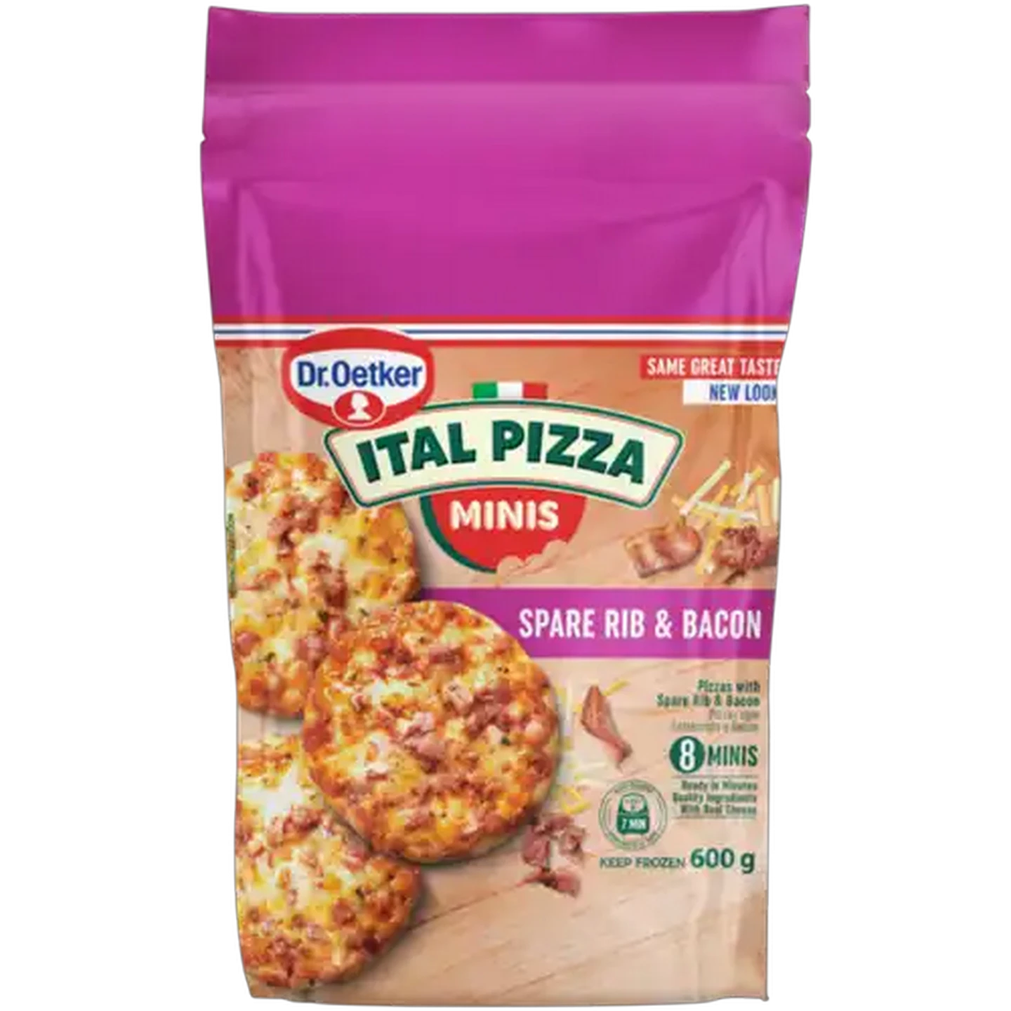 Image of Dr. Oetker Ital Pizza Frozen Spare Rib & Bacon Pizza Minis 8 Pack