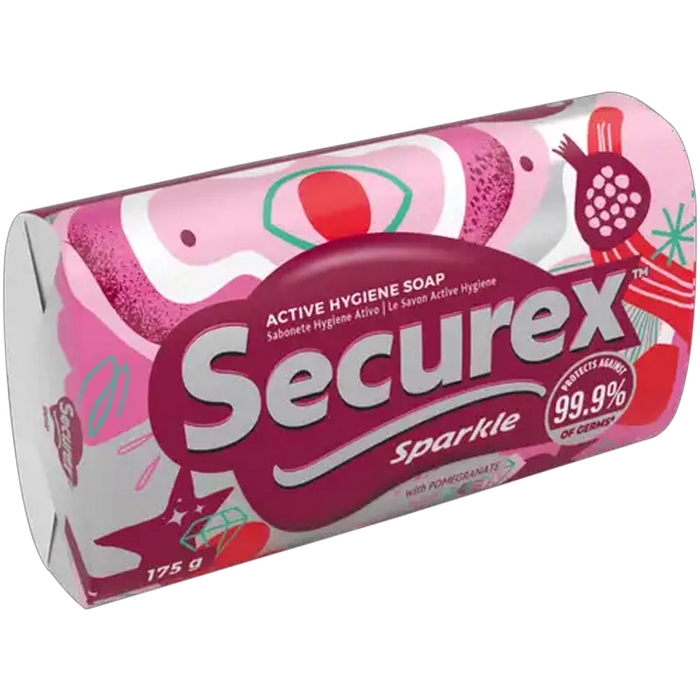 Image of Securex Sparkle Active Hygiene Soap Bar 175g