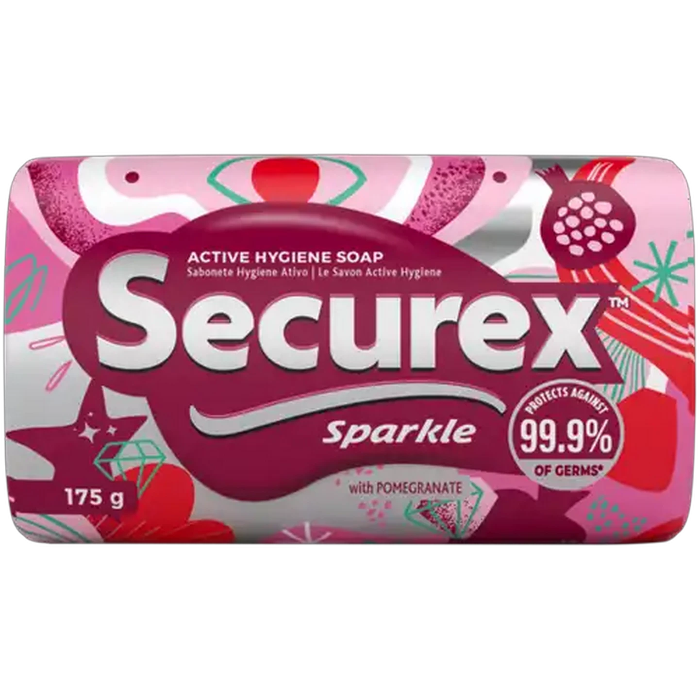 Image of Securex Sparkle Active Hygiene Soap Bar 175g