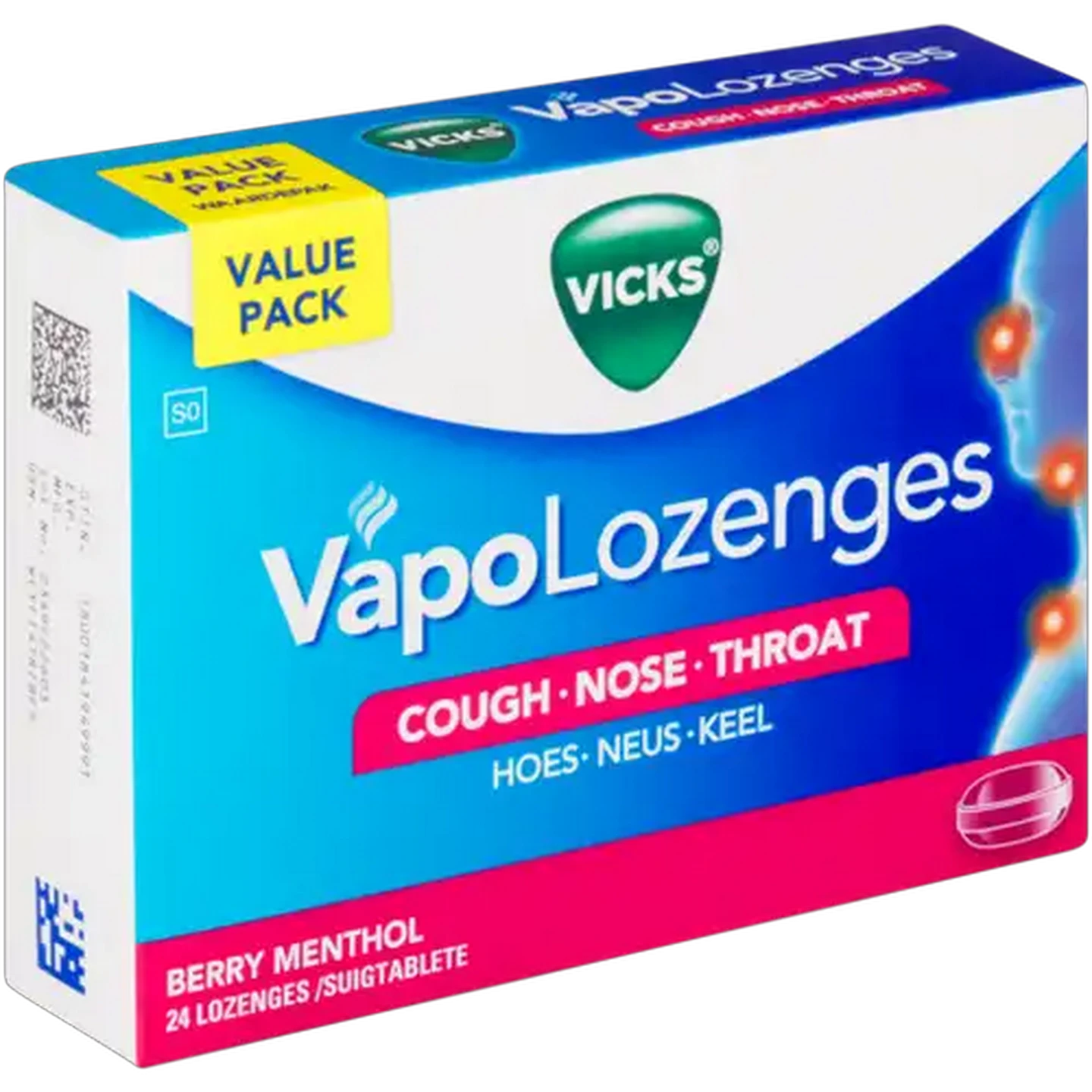 Image of Vicks Vapo Berry Menthol Lozenges 24 Pack