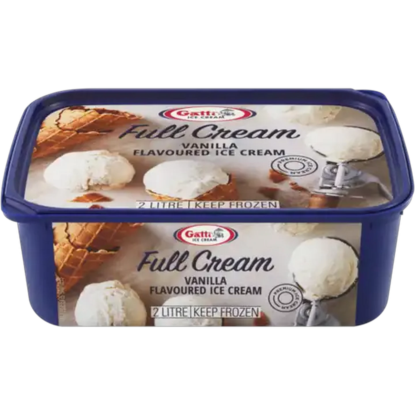 Image of Gatti Ice Cream Vanilla Flavoured Full Cream Ice Cream Tub 2L