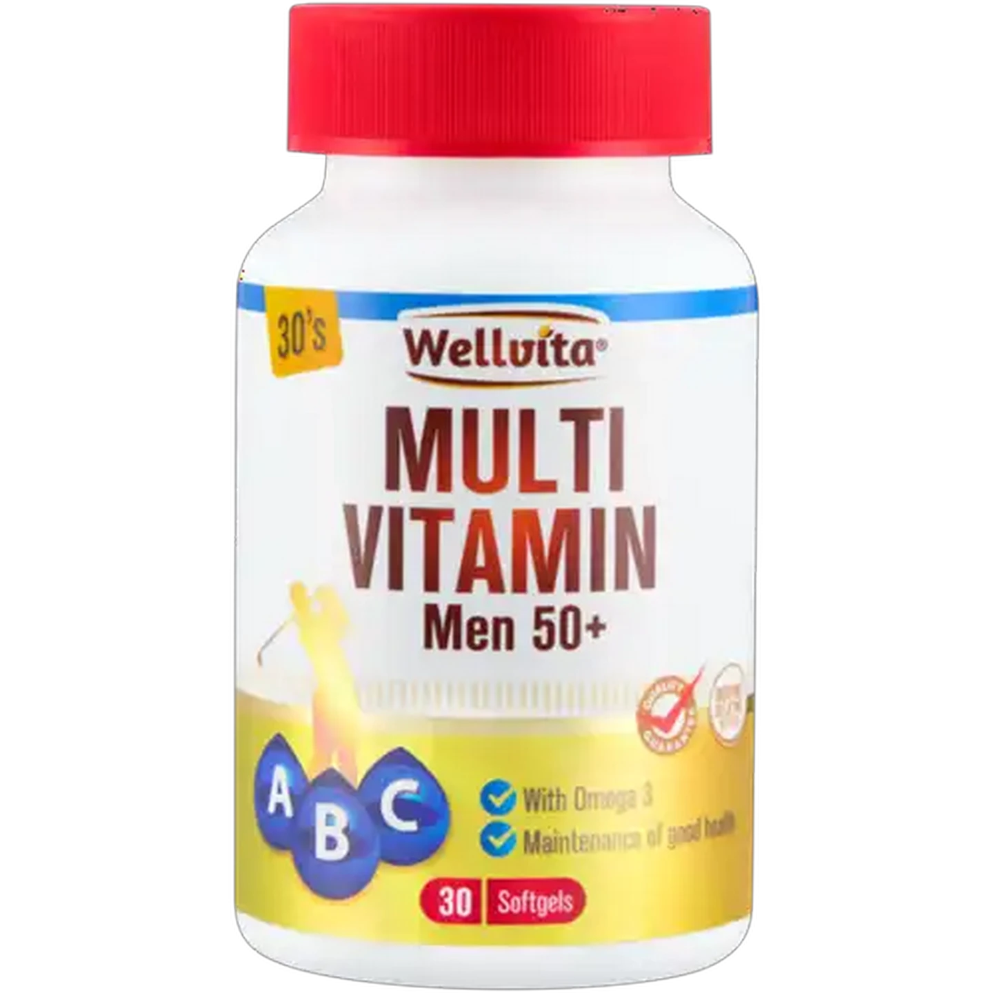 Image of Wellvita Mens 50+ Multivitamin Softgels 30 Pack