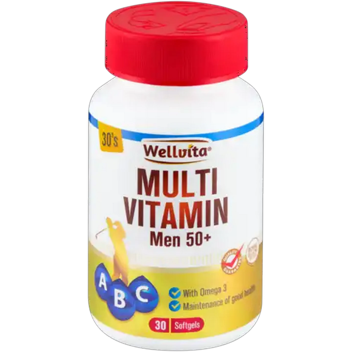 Image of Wellvita Mens 50+ Multivitamin Softgels 30 Pack