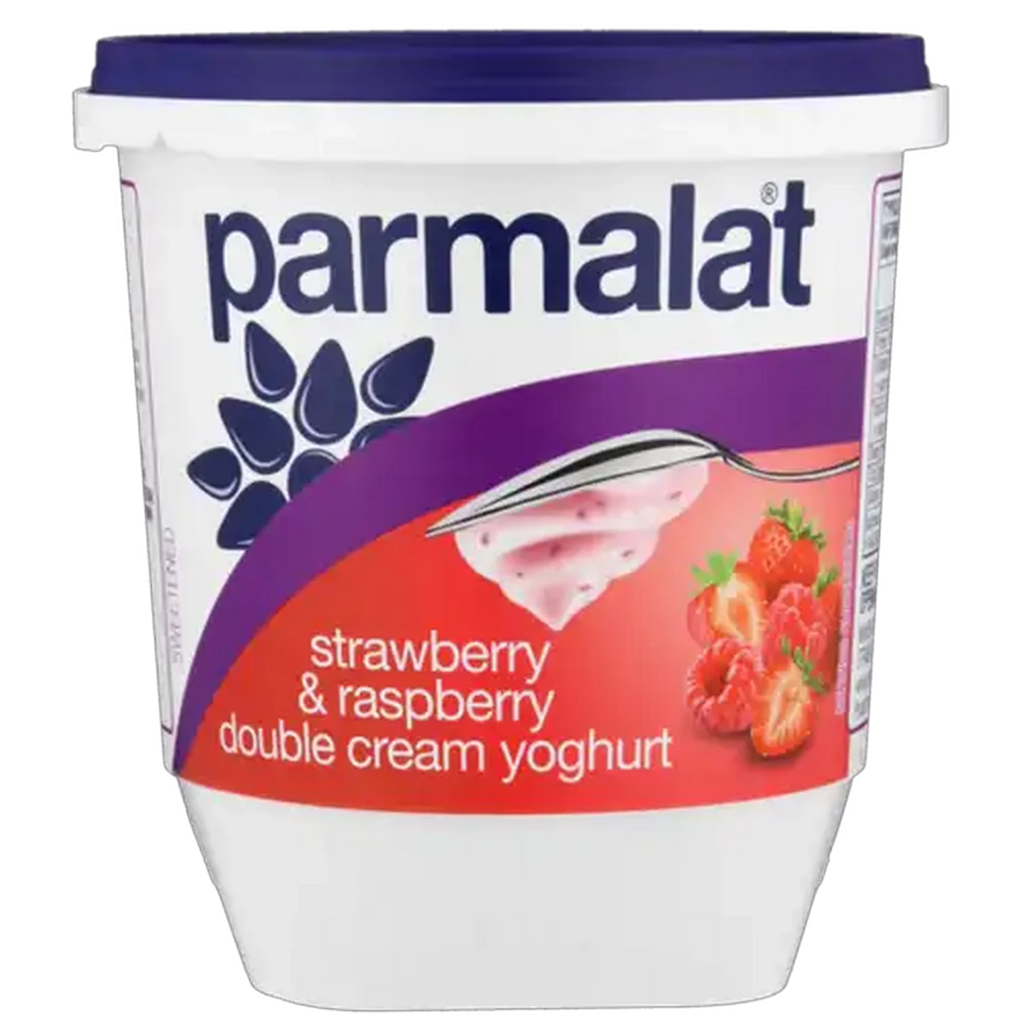 Image of Parmalat Strawberry & Raspberry Double Cream Yoghurt 1kg