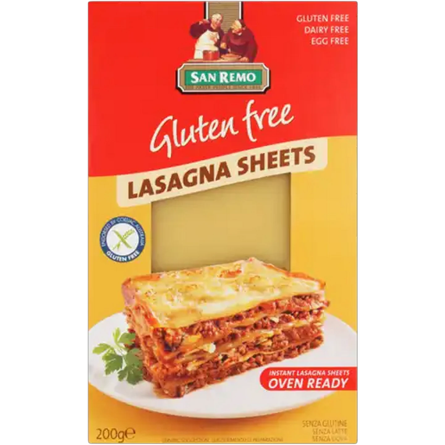 Image of San Remo Gluten Free Instant Lasagne Sheets 200g