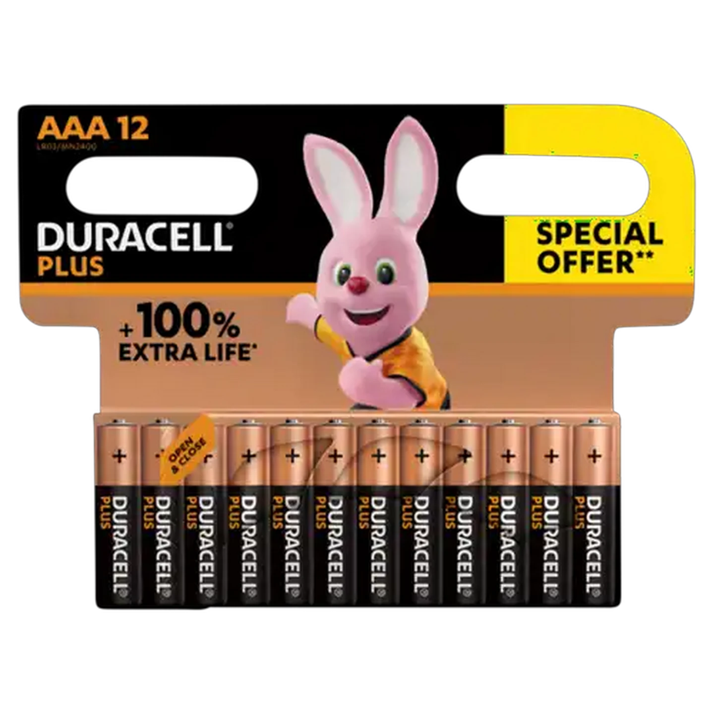 Image of Duracell Plus AAA Alkaline Batteries 12-Pack