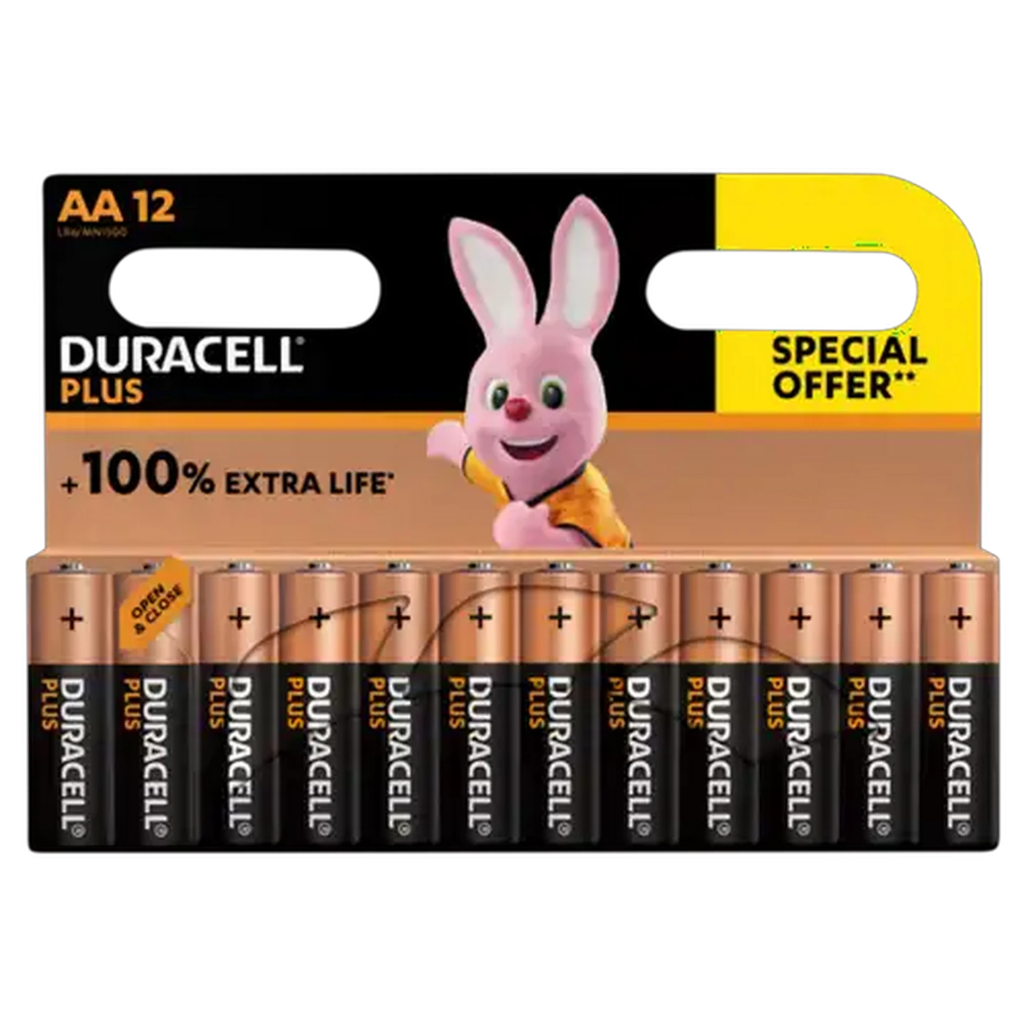 Image of Duracell Plus AA Alkaline Batteries 12-Pack