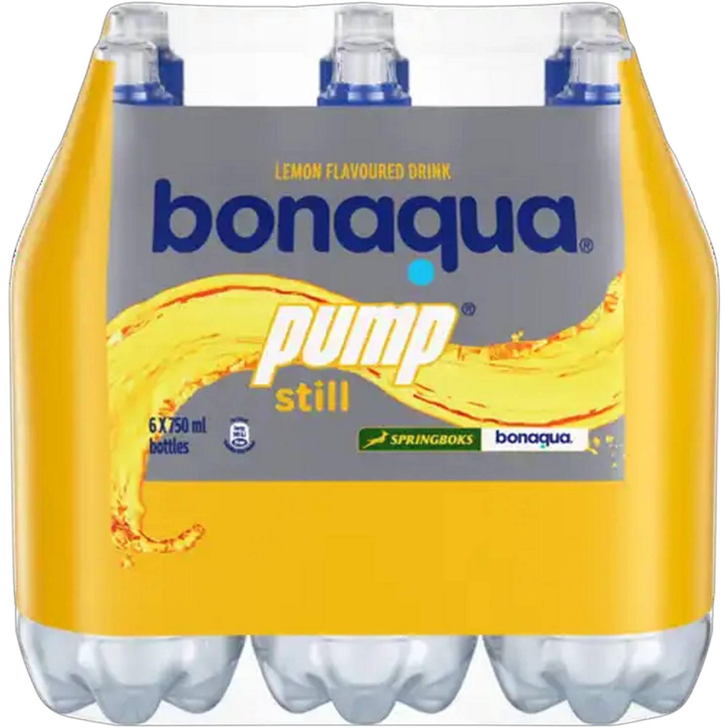 Image of Bonaqua Pump Lemon Flavoured Still Drink 6 x 750ml