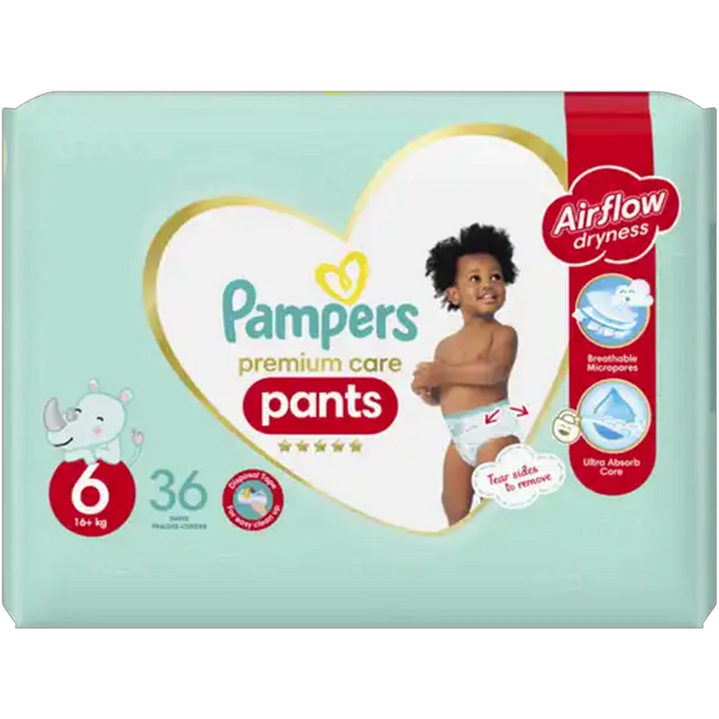 Image of Pampers Premium Care Size 6 16+kg Pants 36 Pack