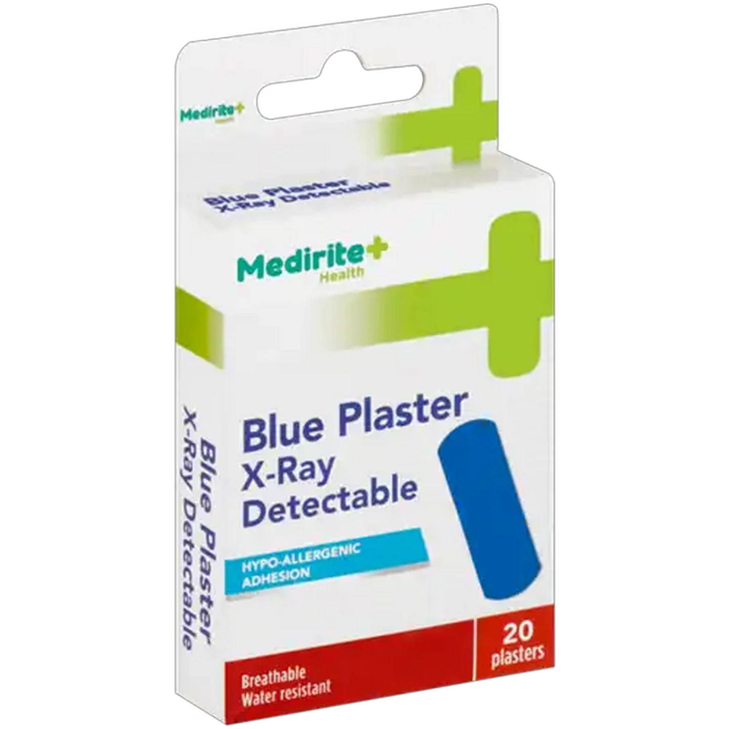 Image of Medirite Blue Blue X-Ray Detectable Plasters 20 Pack
