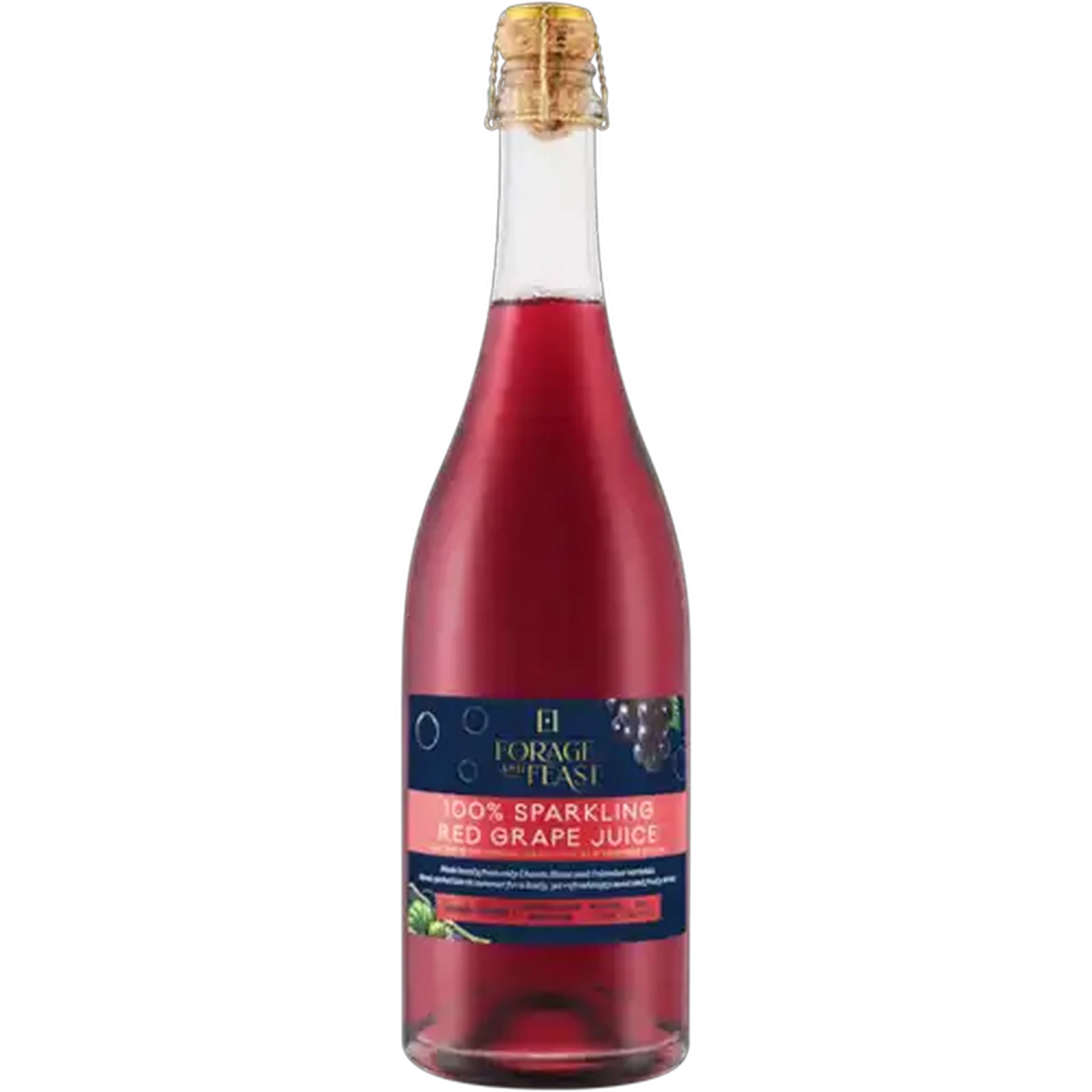 Image of Forage And Feast Sparkling 100% Red Grape Juice 750ml