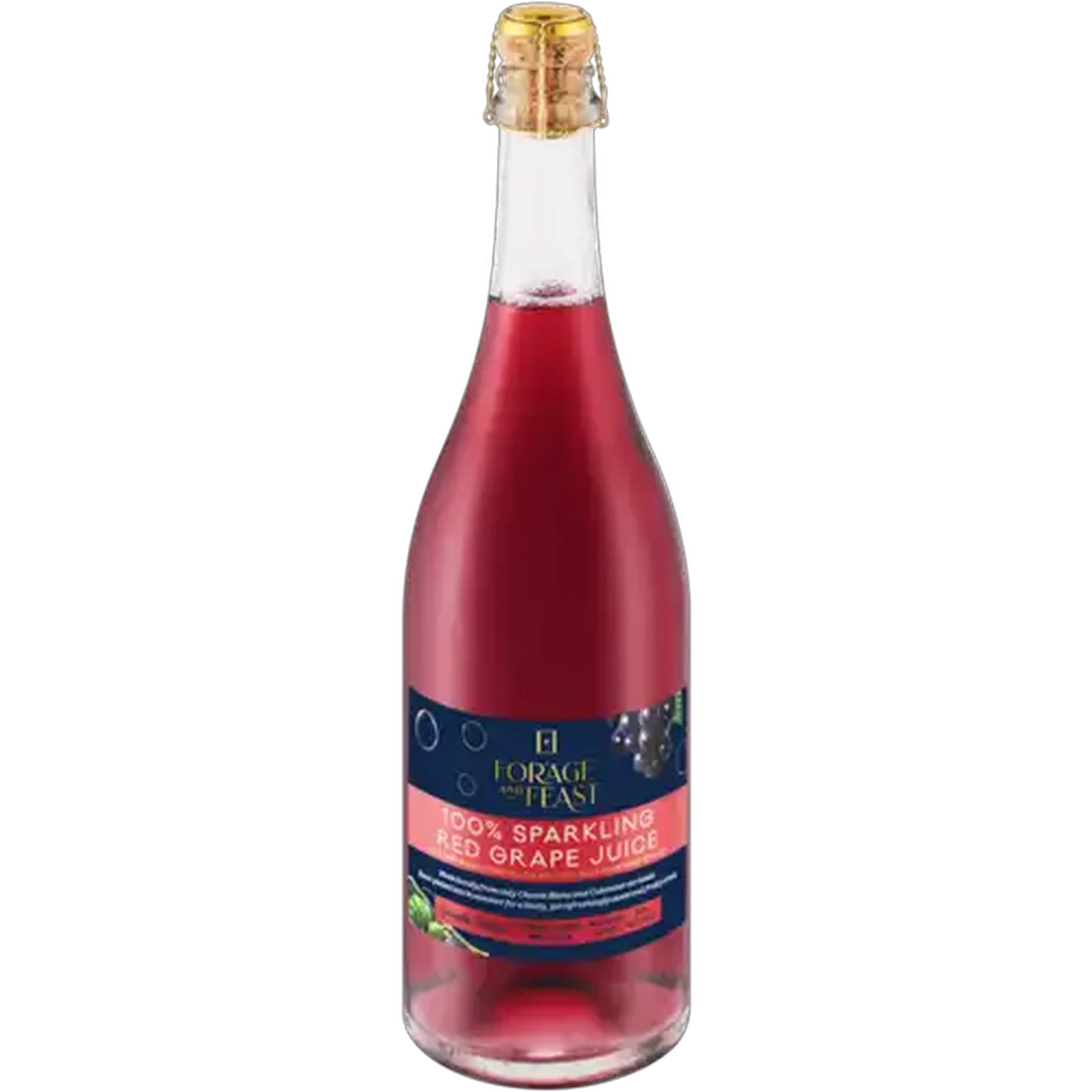 Image of Forage And Feast Sparkling 100% Red Grape Juice 750ml