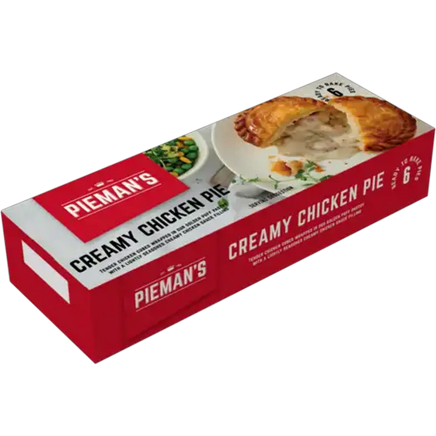 Image of PIEMAN’S Frozen Creamy Chicken Pie 6 Pack