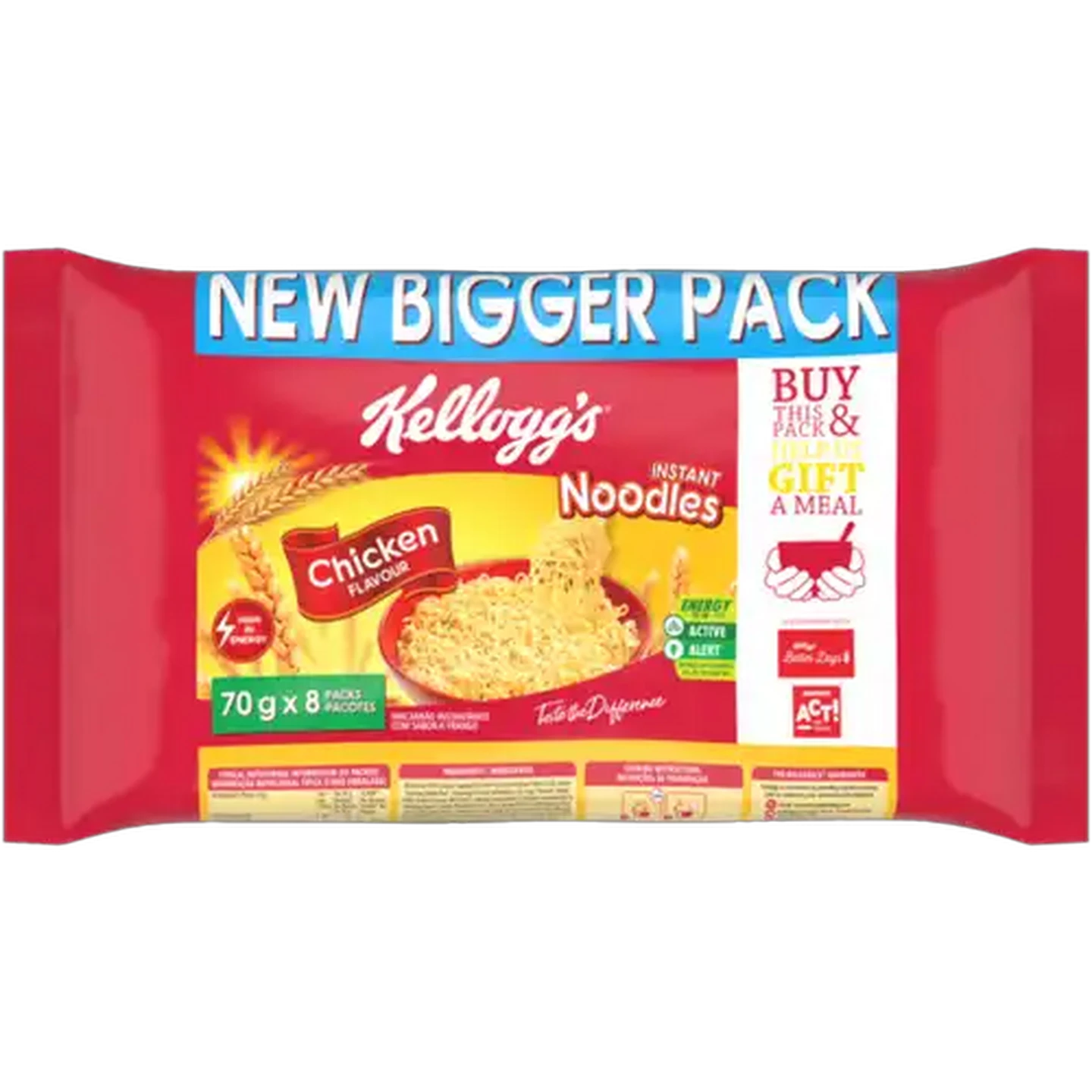 Image of Kellogg's Chicken Flavoured Instant Noodles 8 x 70g