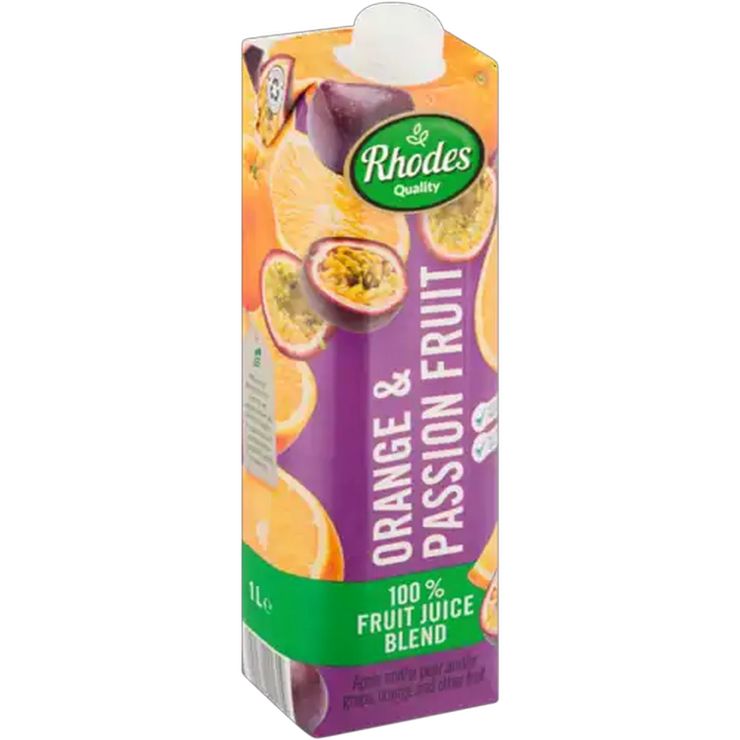 Image of Rhodes Quality Orange & Passion Fruit 100% Fruit Juice Blend 1L