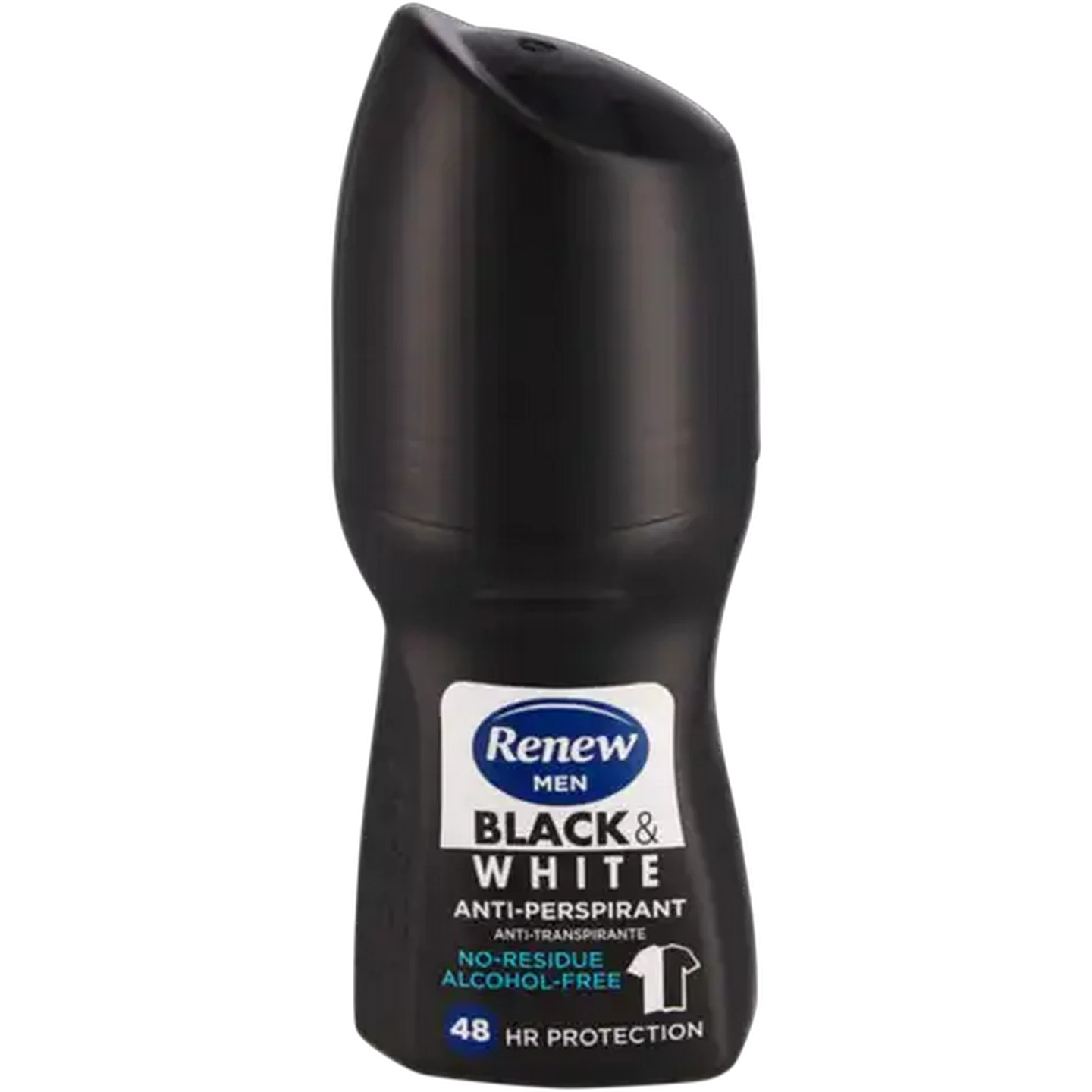 Image of Renew Men Black & White Alcohol-Free Anti-Perspirant Roll-On 50ml