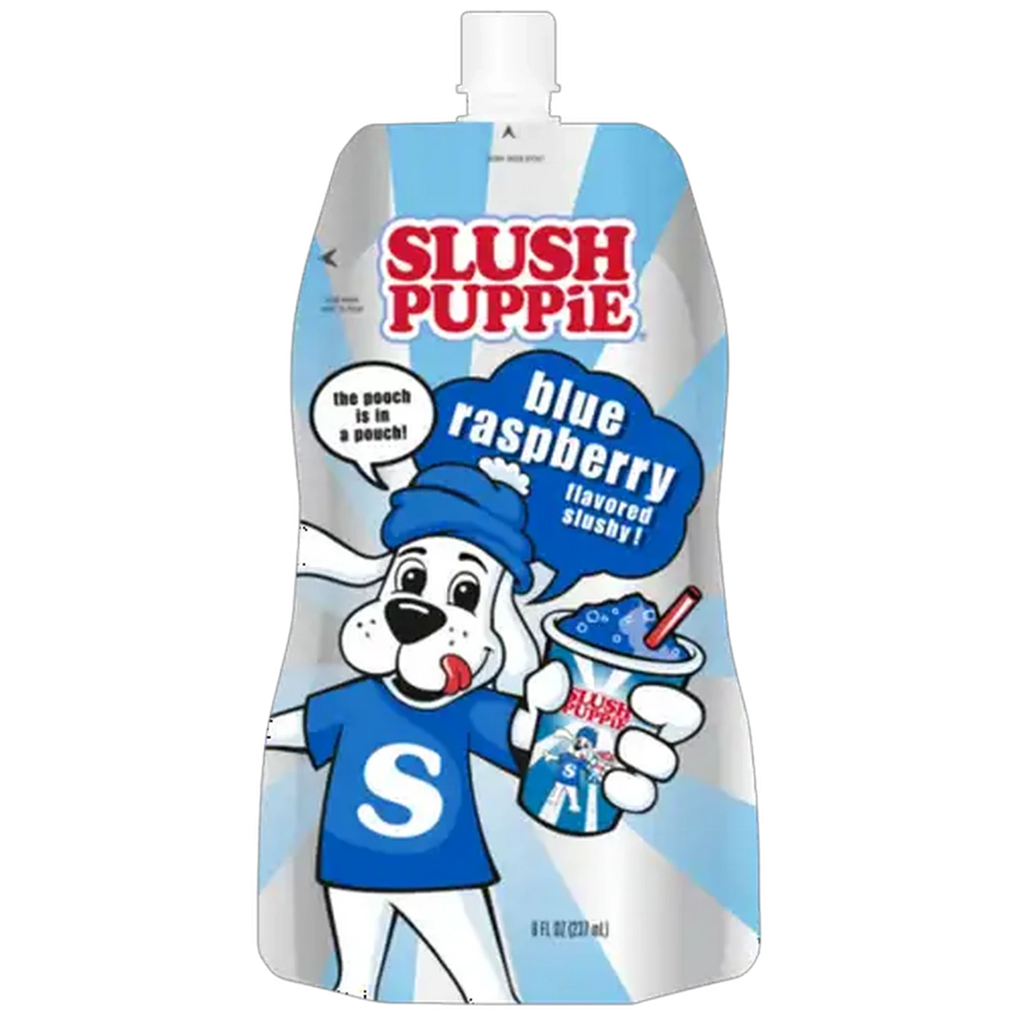 Image of Slush Puppie Blue Raspberry Flavoured Slushy Pouch 237ml