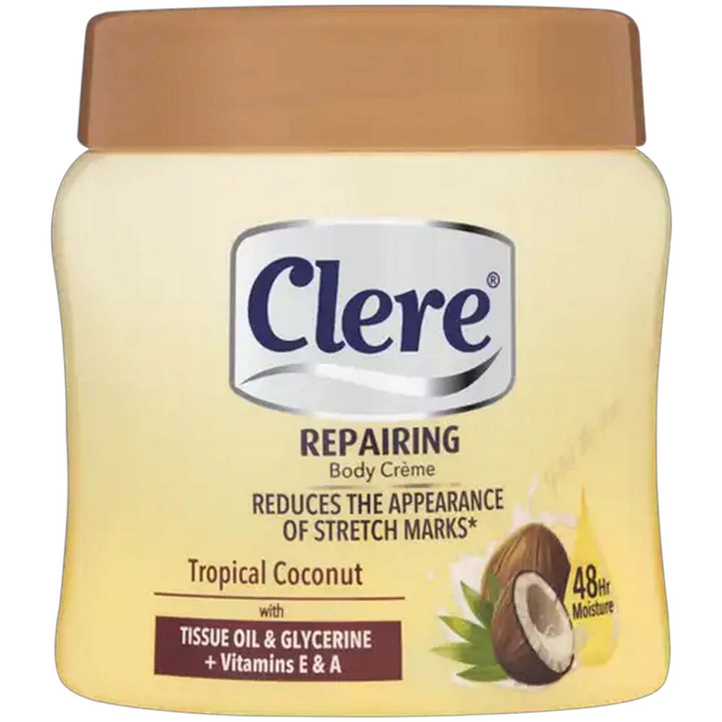 Image of Clere Repairing Tropical Coconut Body Crème 300ml