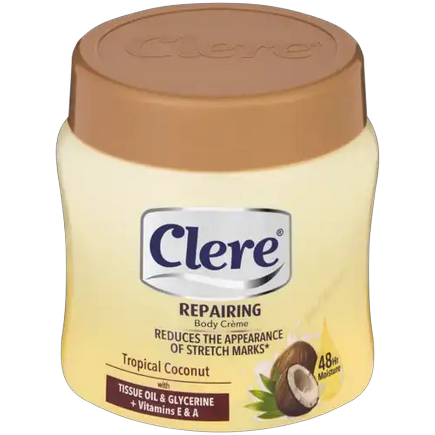 Image of Clere Repairing Tropical Coconut Body Crème 300ml