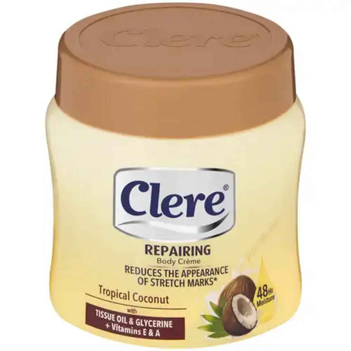 Image of Clere Repairing Tropical Coconut Body Crème 300ml