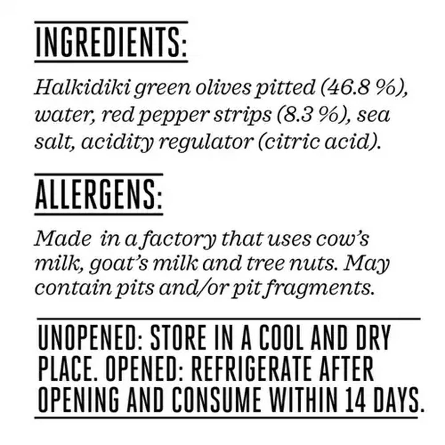 Image of Forage And Feast Red Pepper Stuffed Halkidiki Green Olives 300g