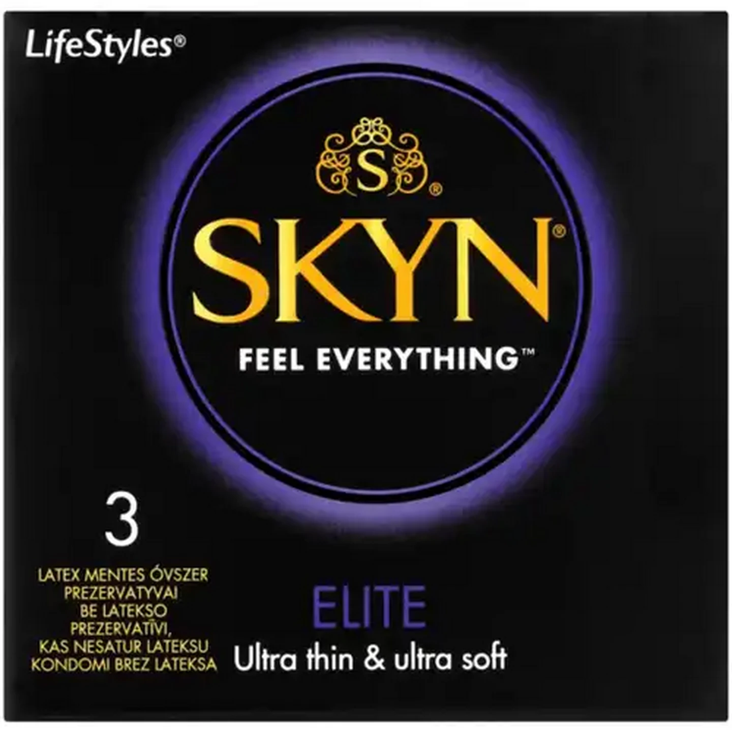 Image of SKYN Elite Non-Latex Condoms 3 Pack