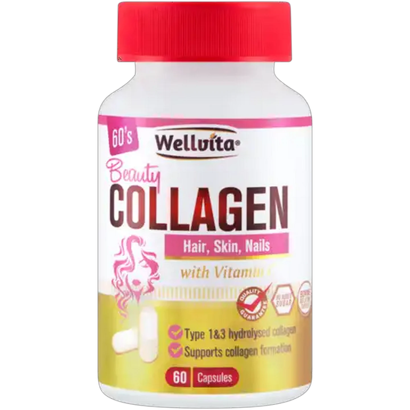 Image of Wellvita Beauty Collagen Capsules 60-Pack