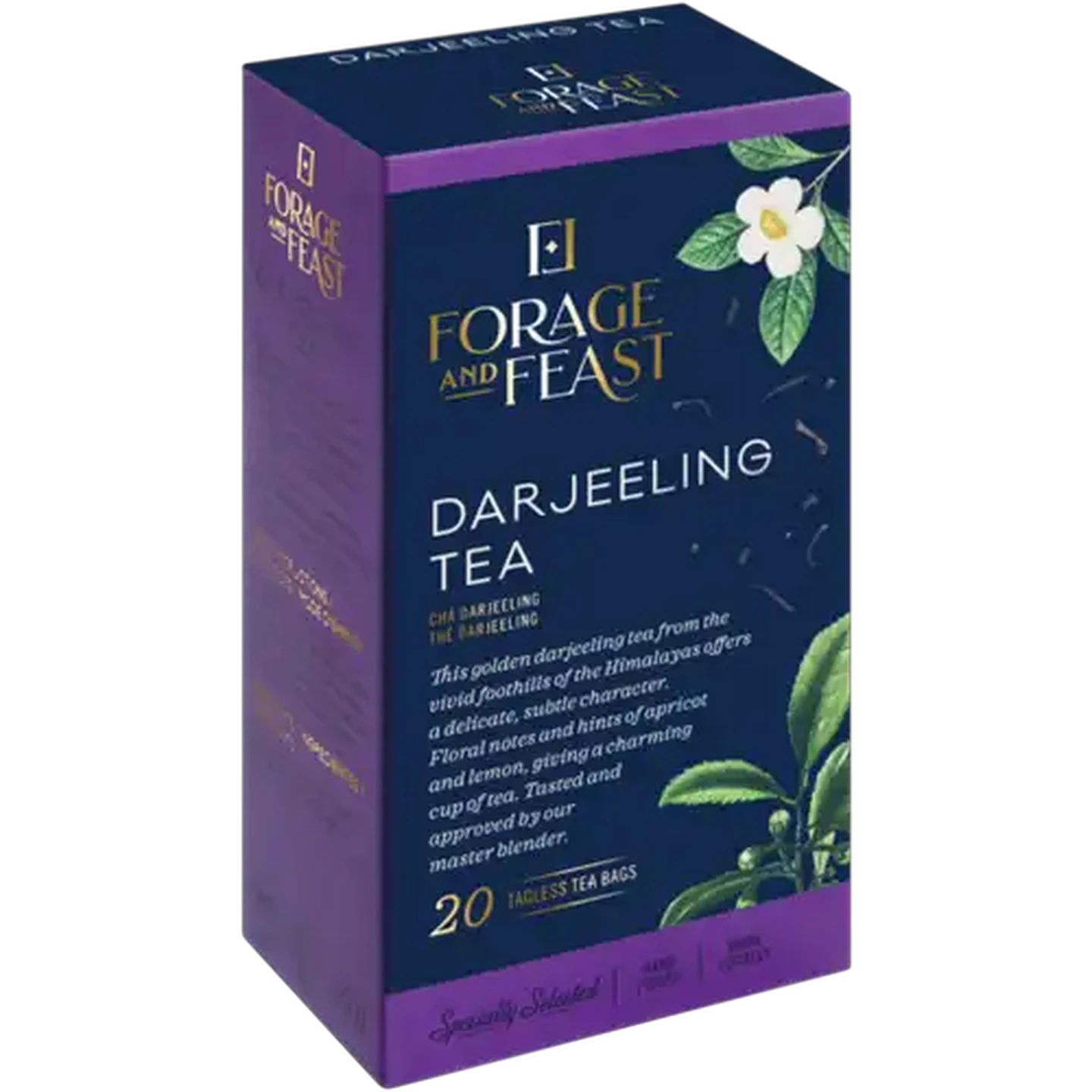 Image of Forage And Feast Darjeeling Tagless Teabags 20 Pack