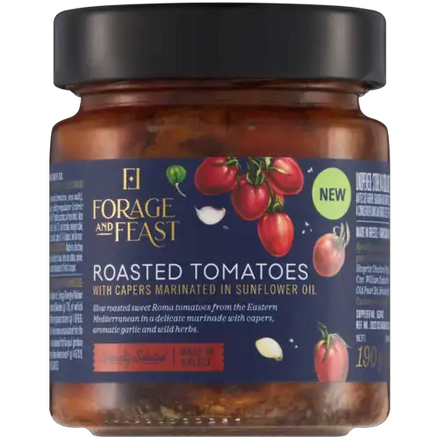 Image of Forage And Feast Roasted Tomatoes with Capers 190g
