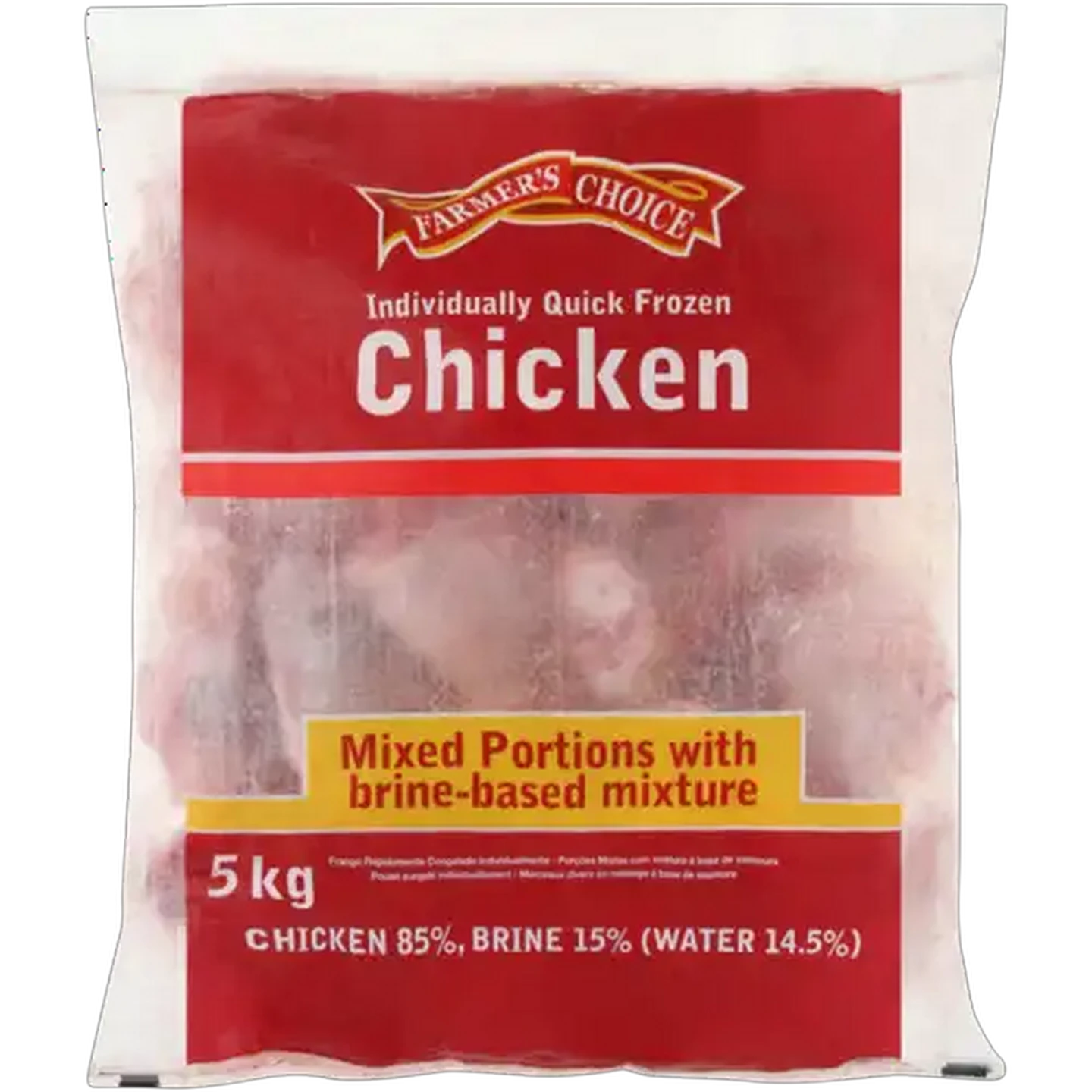 Image of Farmer's Choice Frozen Mixed Chicken Portions with Brine Based Mixture 5kg